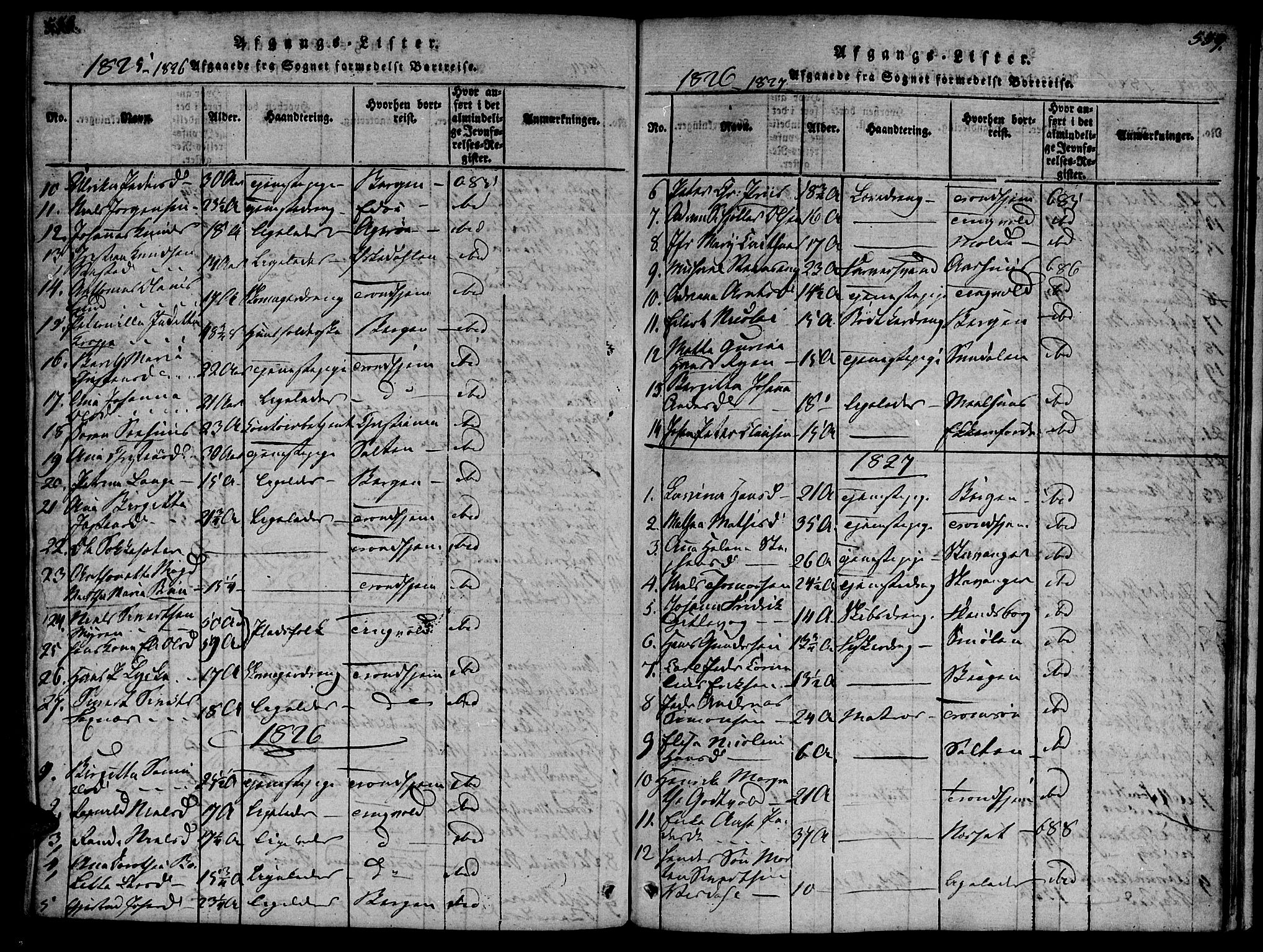 Ministerialprotokoller, klokkerbøker og fødselsregistre - Møre og Romsdal, SAT/A-1454/572/L0842: Ministerialbok nr. 572A05, 1819-1832, s. 558-559