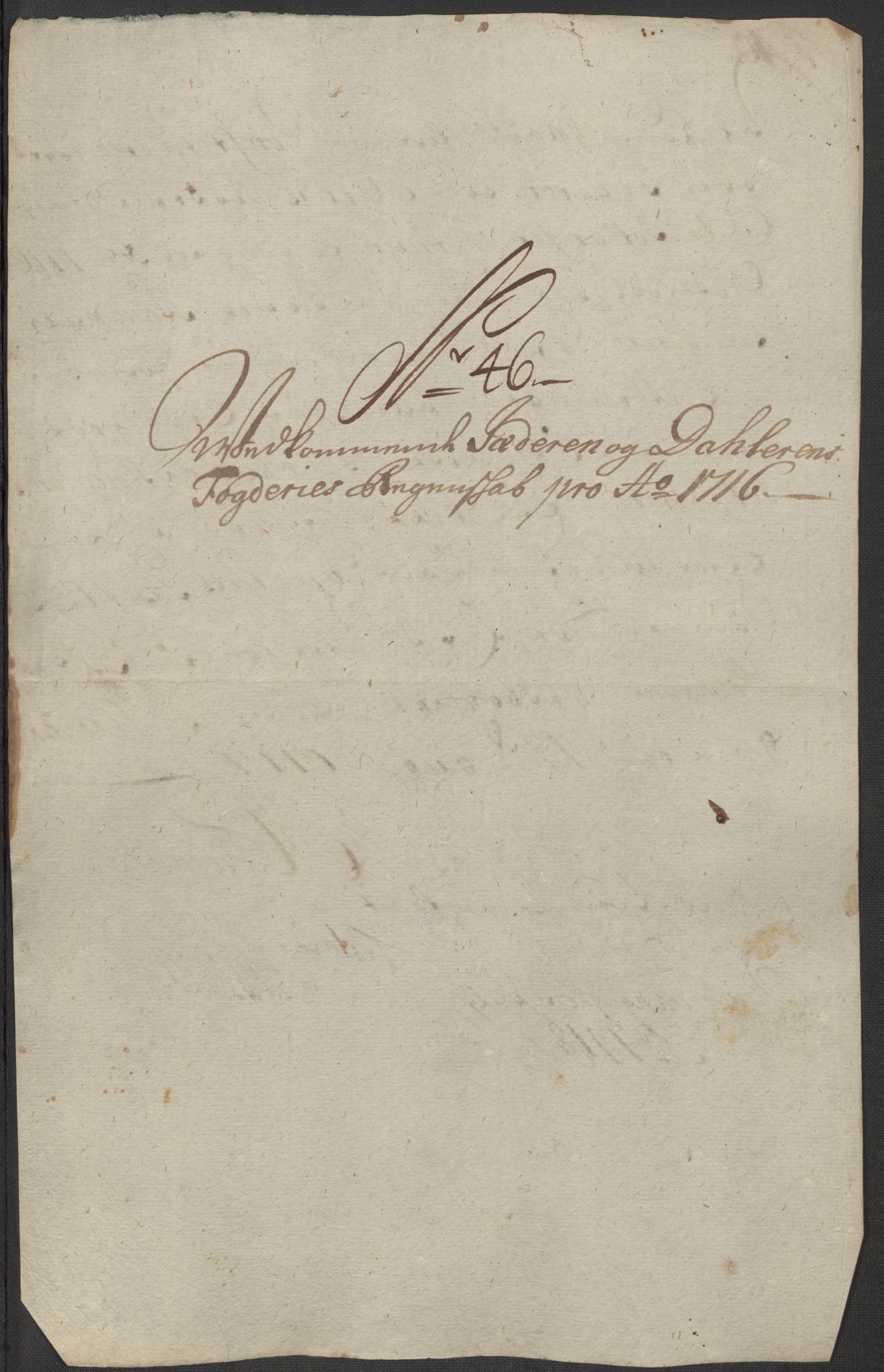 Rentekammeret inntil 1814, Reviderte regnskaper, Fogderegnskap, AV/RA-EA-4092/R46/L2740: Fogderegnskap Jæren og Dalane, 1715-1716, s. 447