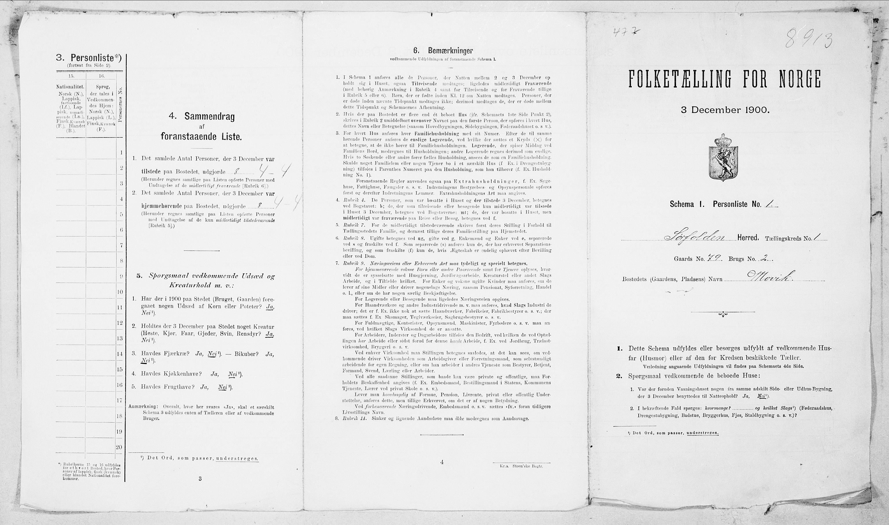 SAT, Folketelling 1900 for 1845 Sørfold herred, 1900, s. 26