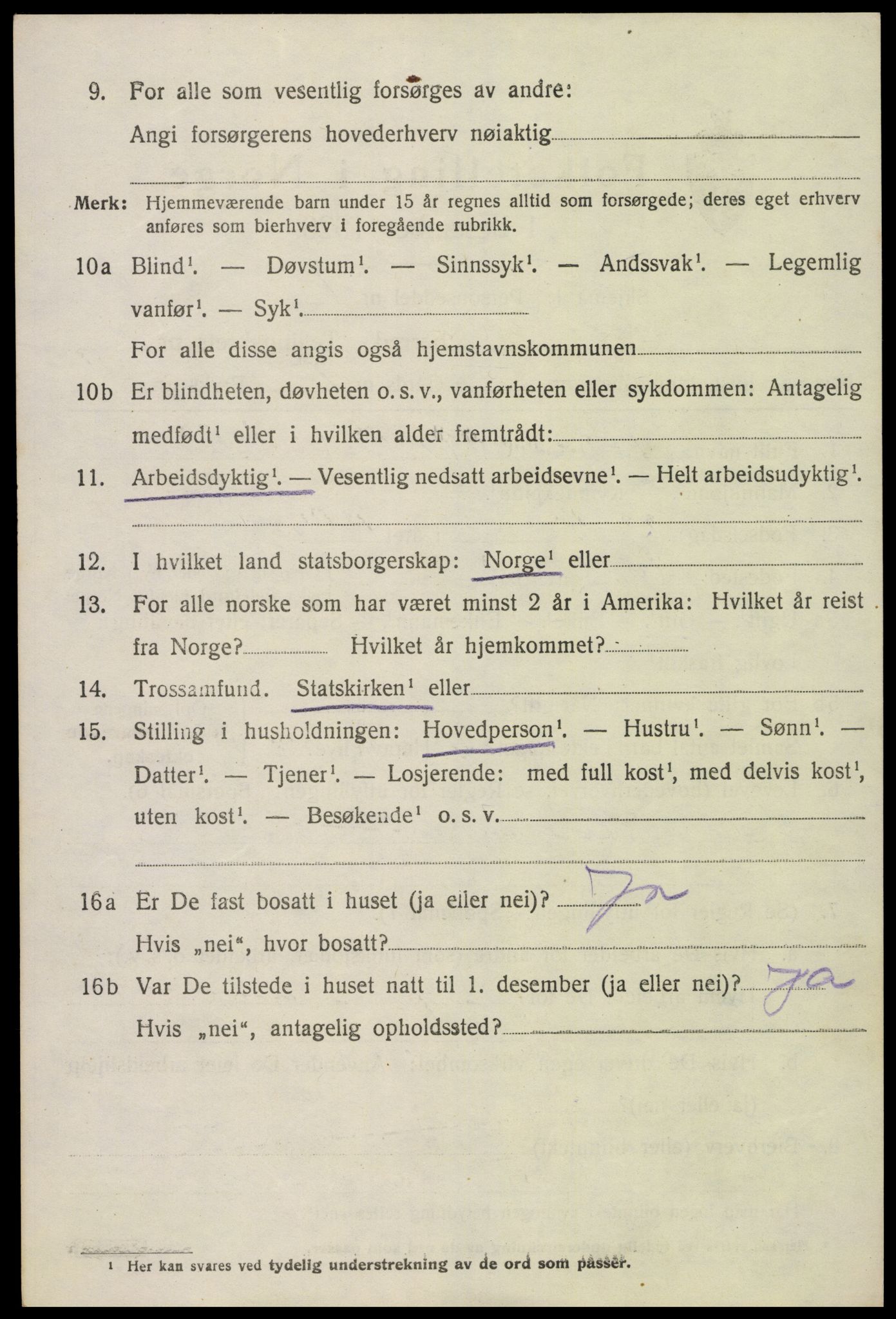 SAK, Folketelling 1920 for 0936 Hornnes herred, 1920, s. 568