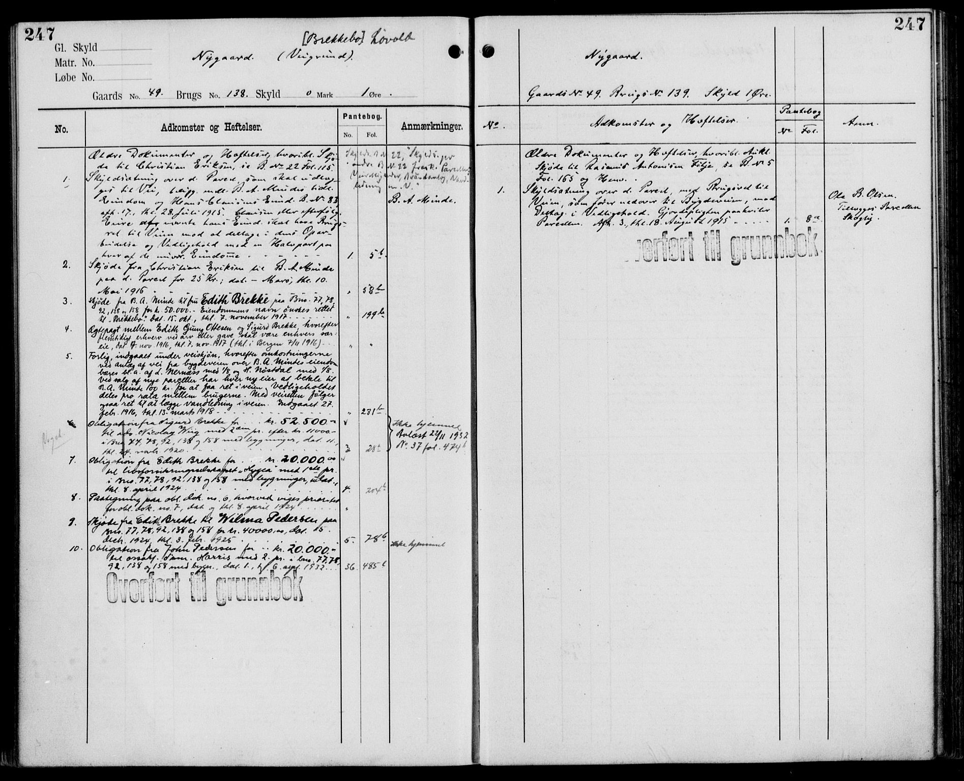 Midhordland sorenskriveri, AV/SAB-A-3001/1/G/Ga/Gab/L0110: Panteregister nr. II.A.b.110, s. 247