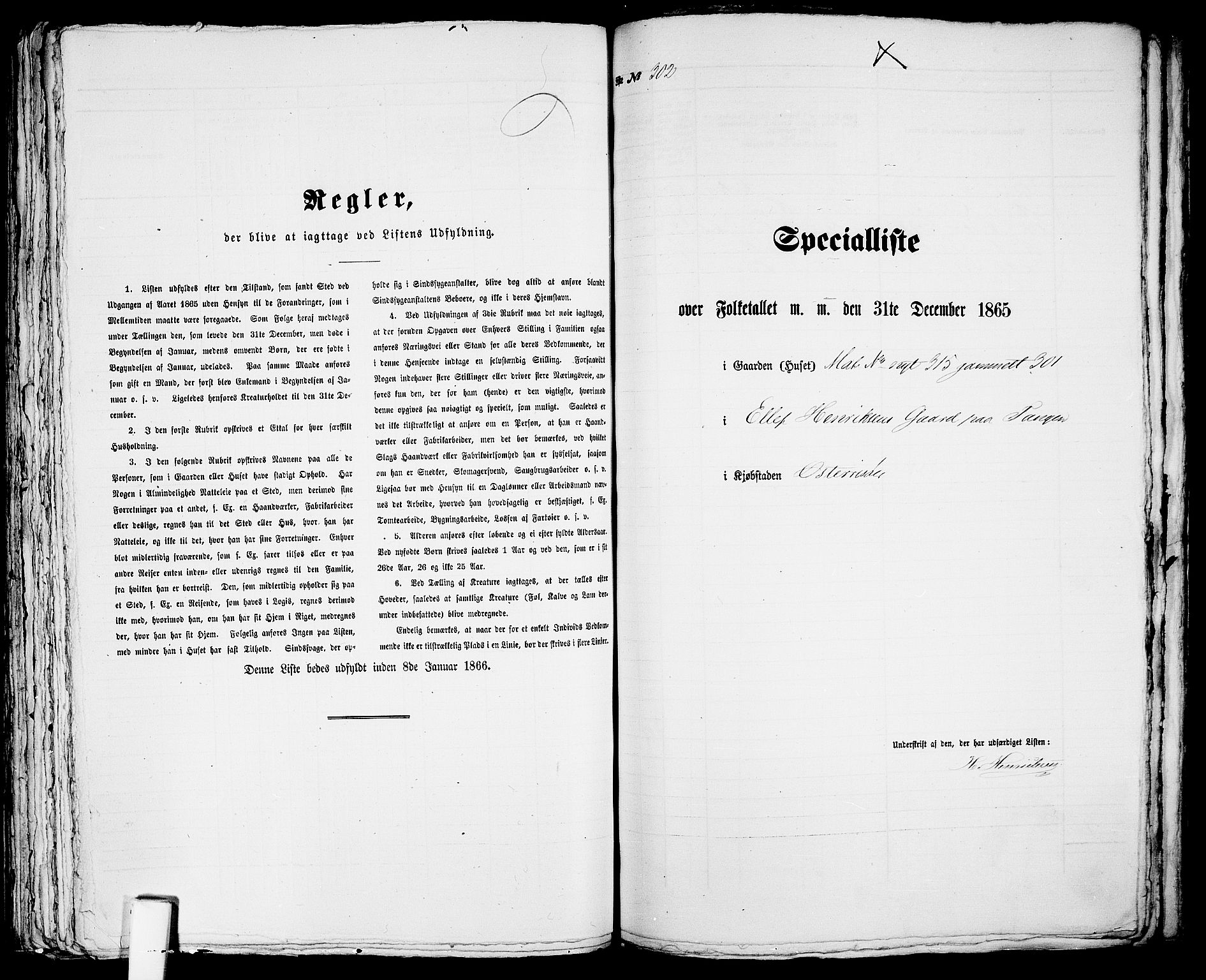 RA, Folketelling 1865 for 0901B Risør prestegjeld, Risør kjøpstad, 1865, s. 615