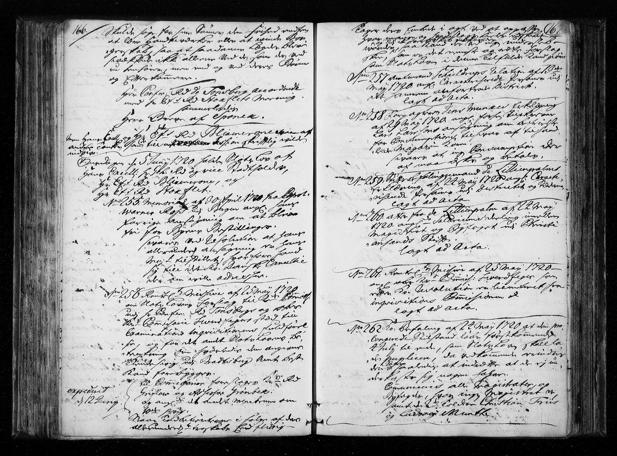 Stattholderembetet 1572-1771, AV/RA-EA-2870/Aa/L0010: Voteringsprotokoll (konseptprotokoll), 1719-1722, s. 166-167