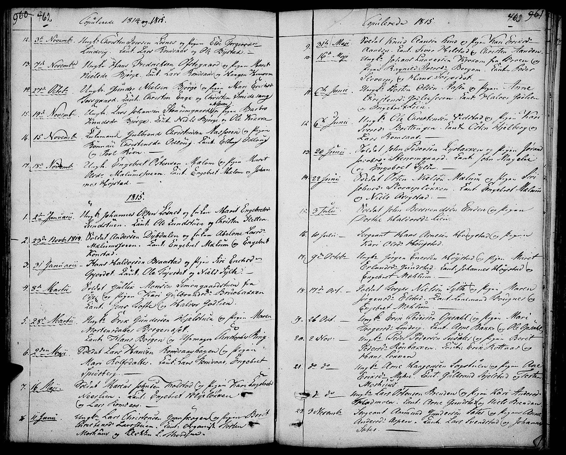 Ringebu prestekontor, AV/SAH-PREST-082/H/Ha/Haa/L0003: Ministerialbok nr. 3, 1781-1820, s. 462-463