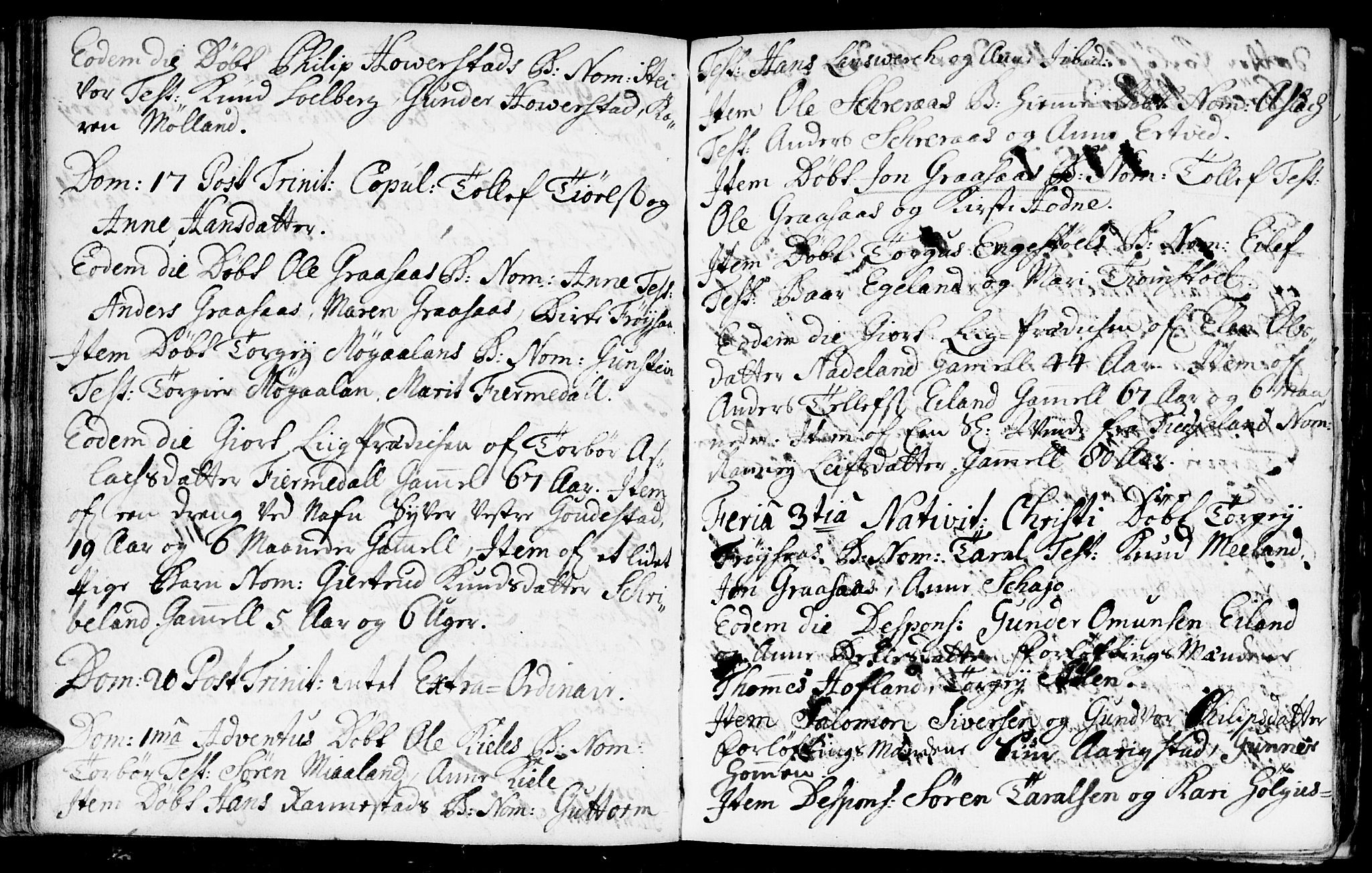 Evje sokneprestkontor, AV/SAK-1111-0008/F/Fa/Fac/L0001: Ministerialbok nr. A 1, 1705-1764, s. 106-107