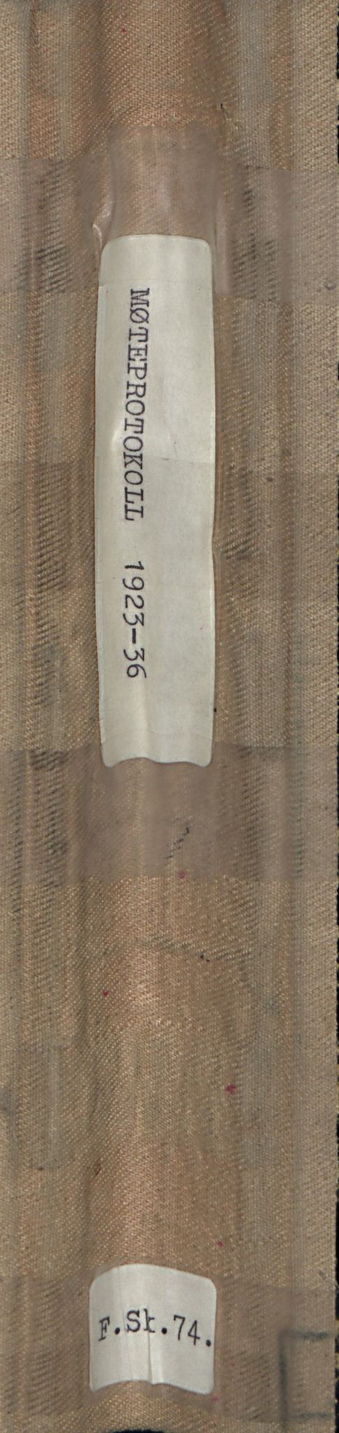 Norsk papirindustriarbeiderforbunds avdeling 10. Klosterfossens arkiv, AAT/AAT-806074/A/L0002: Møtebok, 1923-1936