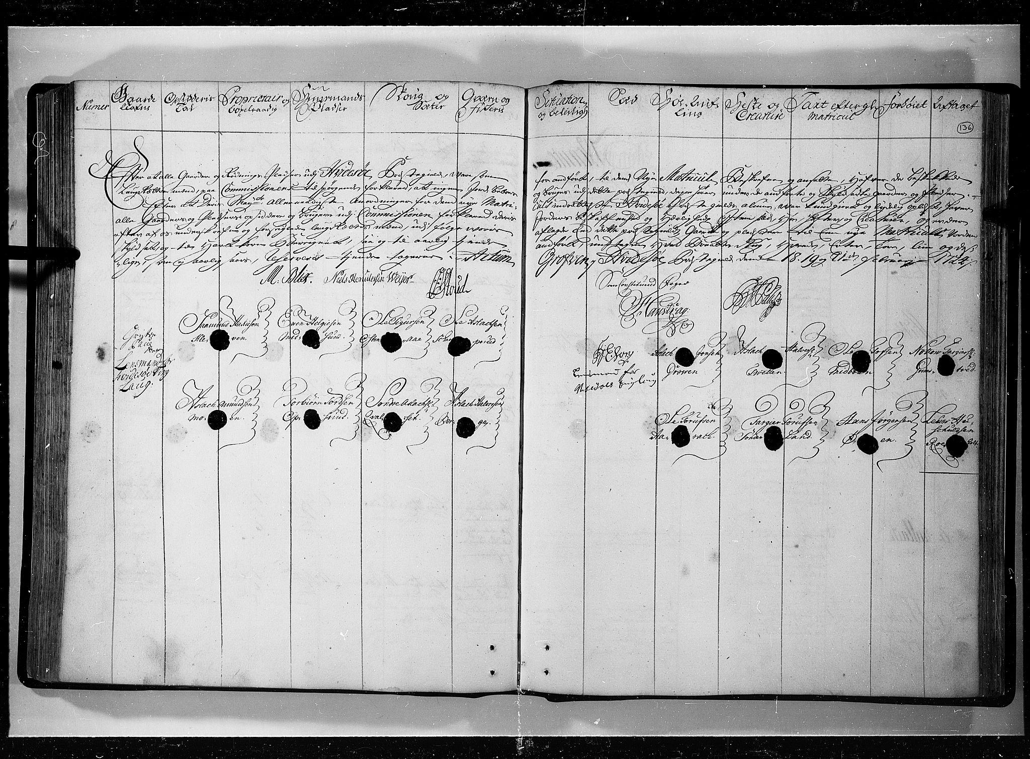 Rentekammeret inntil 1814, Realistisk ordnet avdeling, RA/EA-4070/N/Nb/Nbf/L0121: Øvre og Nedre Telemark eksaminasjonsprotokoll, 1723, s. 135b-136a