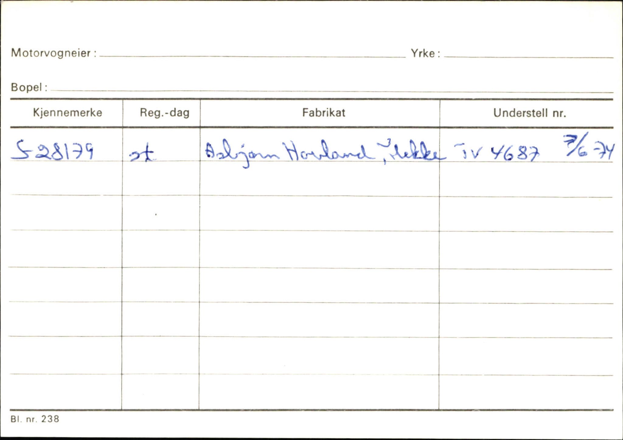 Statens vegvesen, Sogn og Fjordane vegkontor, SAB/A-5301/4/F/L0126: Eigarregister Fjaler M-Å. Leikanger A-Å, 1945-1975, s. 167