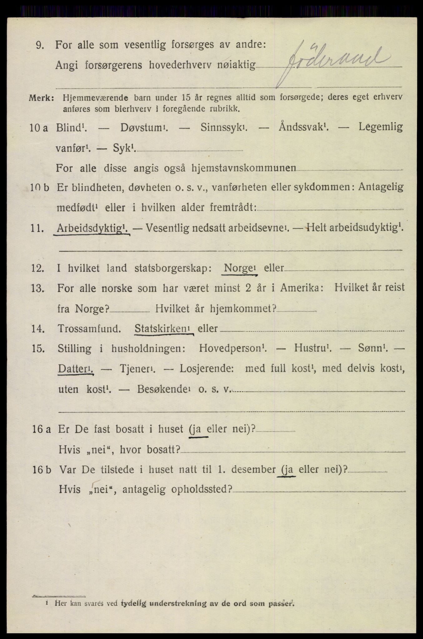 SAH, Folketelling 1920 for 0526 Snertingdal herred, 1920, s. 3338
