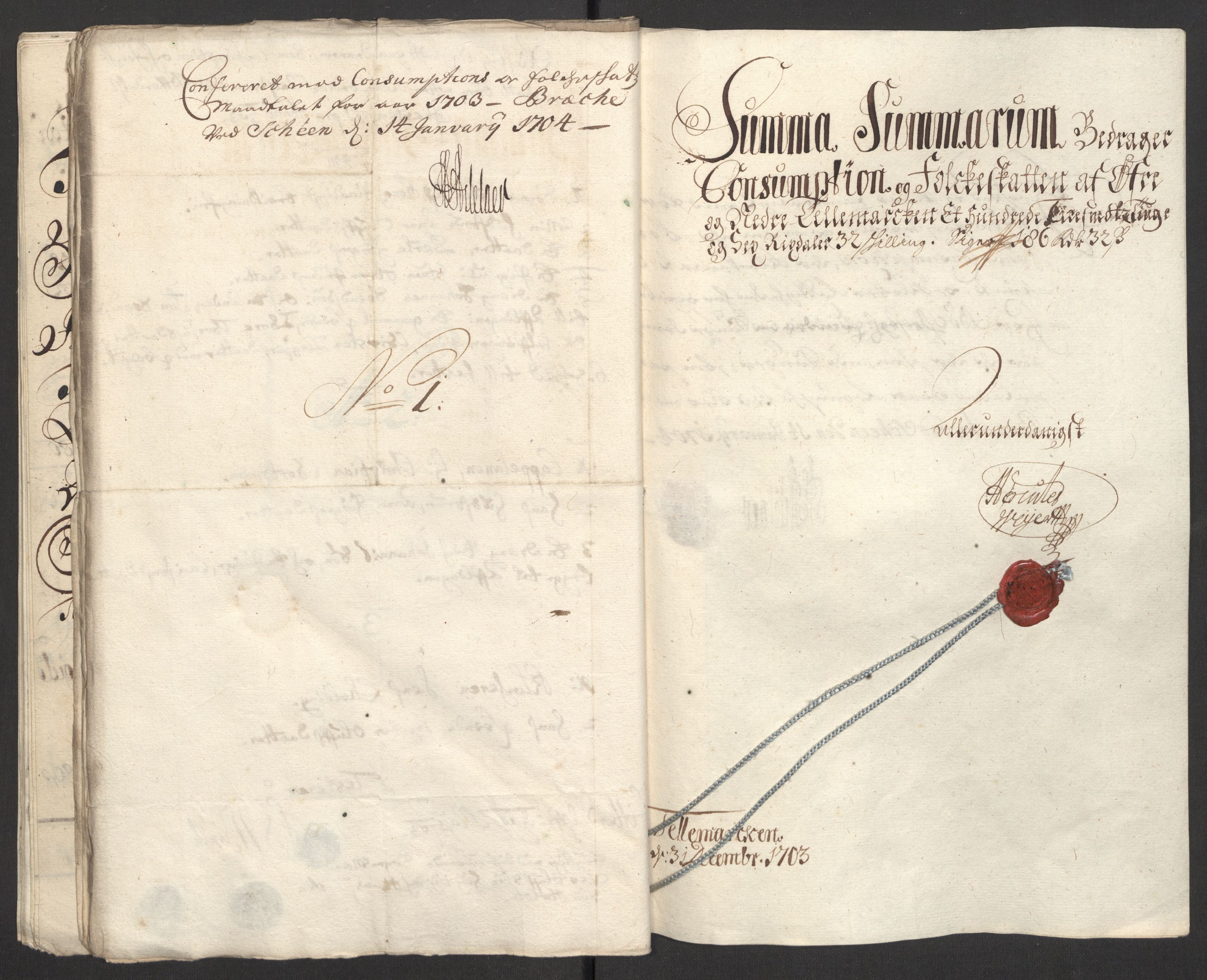 Rentekammeret inntil 1814, Reviderte regnskaper, Fogderegnskap, AV/RA-EA-4092/R36/L2109: Fogderegnskap Øvre og Nedre Telemark og Bamble, 1703, s. 38