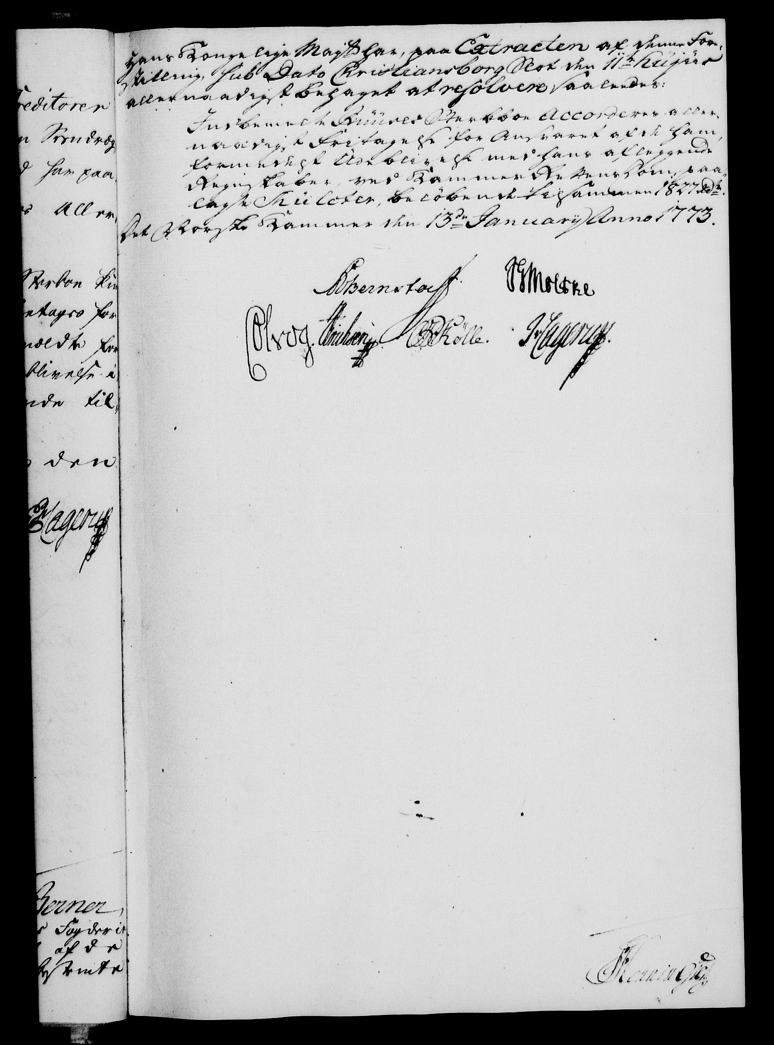 Rentekammeret, Kammerkanselliet, AV/RA-EA-3111/G/Gf/Gfa/L0055: Norsk relasjons- og resolusjonsprotokoll (merket RK 52.55), 1773, s. 39