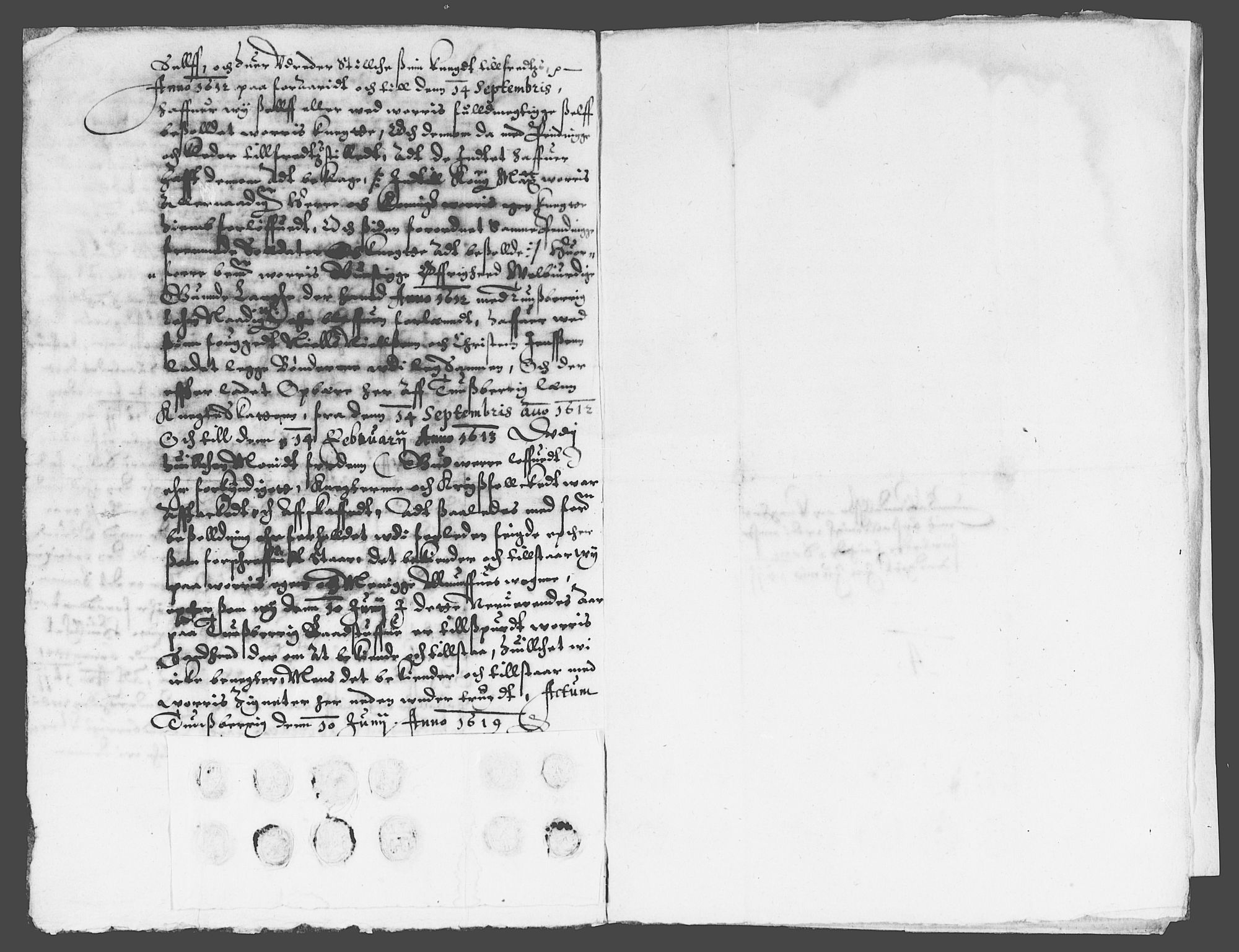 Rentekammeret inntil 1814, Reviderte regnskaper, Lensregnskaper, AV/RA-EA-5023/R/Rb/Rbo/L0002: Tønsberg len, 1612-1614