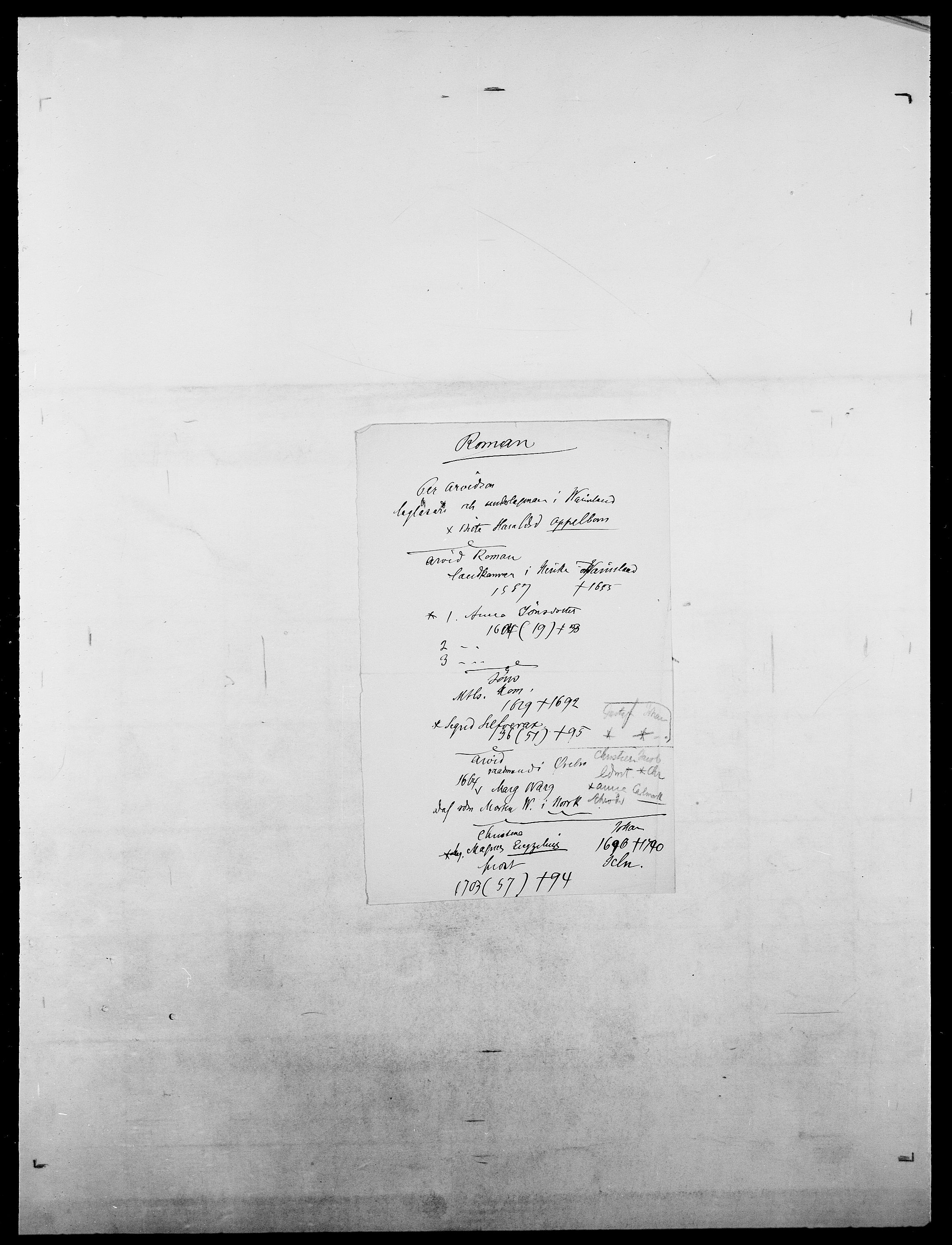 Delgobe, Charles Antoine - samling, SAO/PAO-0038/D/Da/L0033: Roald - Røyem, s. 164