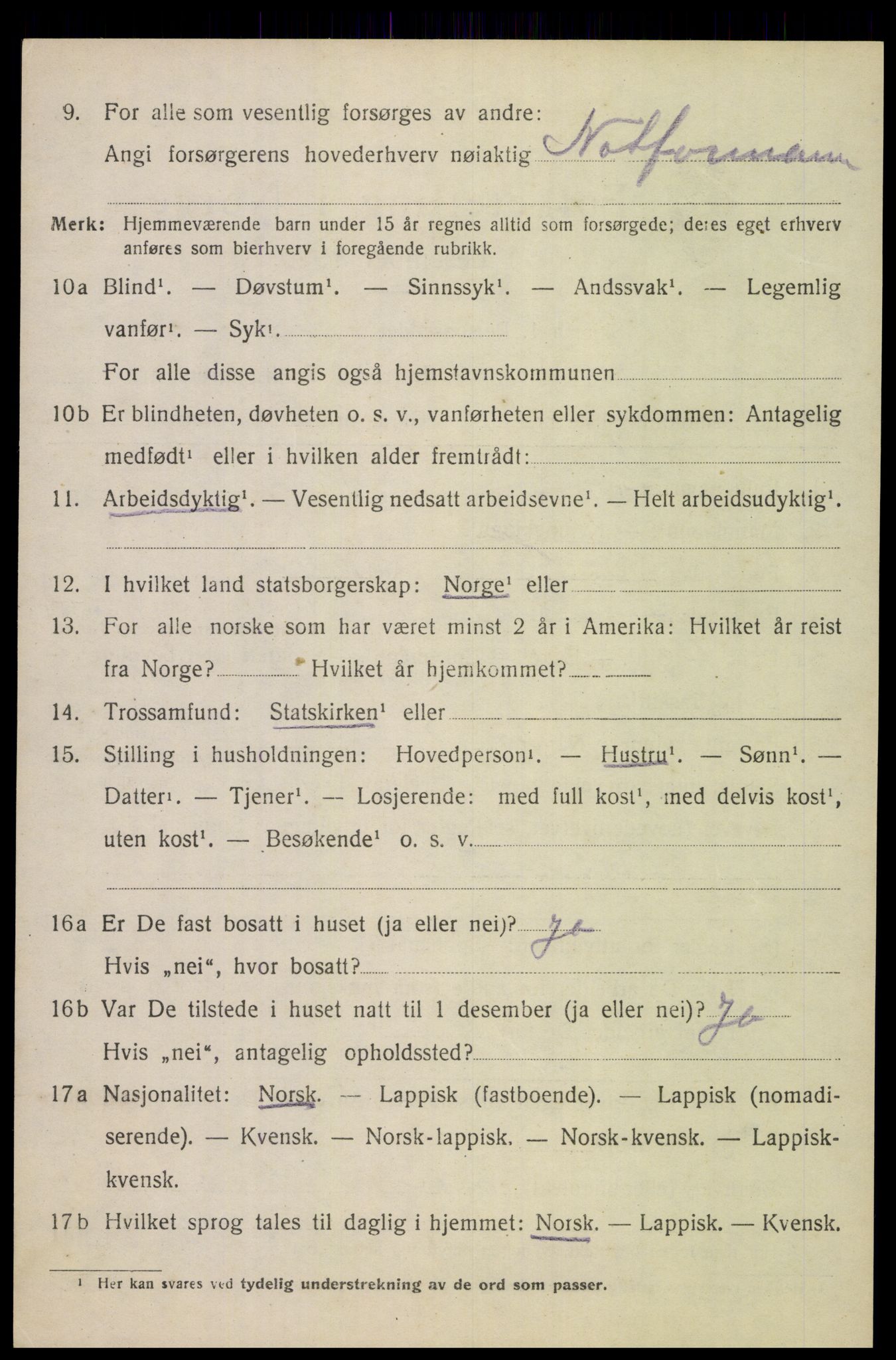 SAT, Folketelling 1920 for 1851 Lødingen herred, 1920, s. 1404