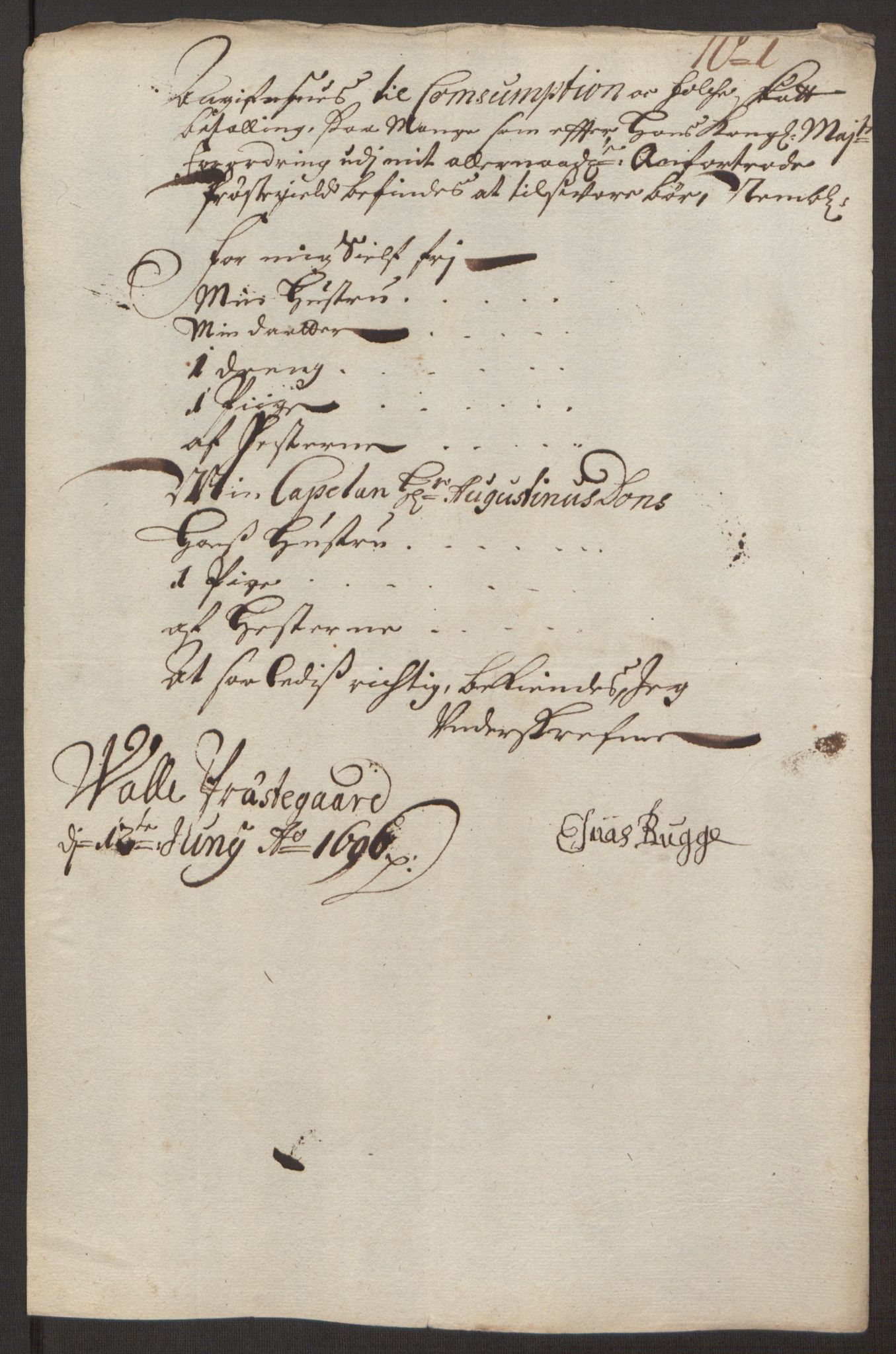 Rentekammeret inntil 1814, Reviderte regnskaper, Fogderegnskap, RA/EA-4092/R40/L2444: Fogderegnskap Råbyggelag, 1693-1696, s. 325