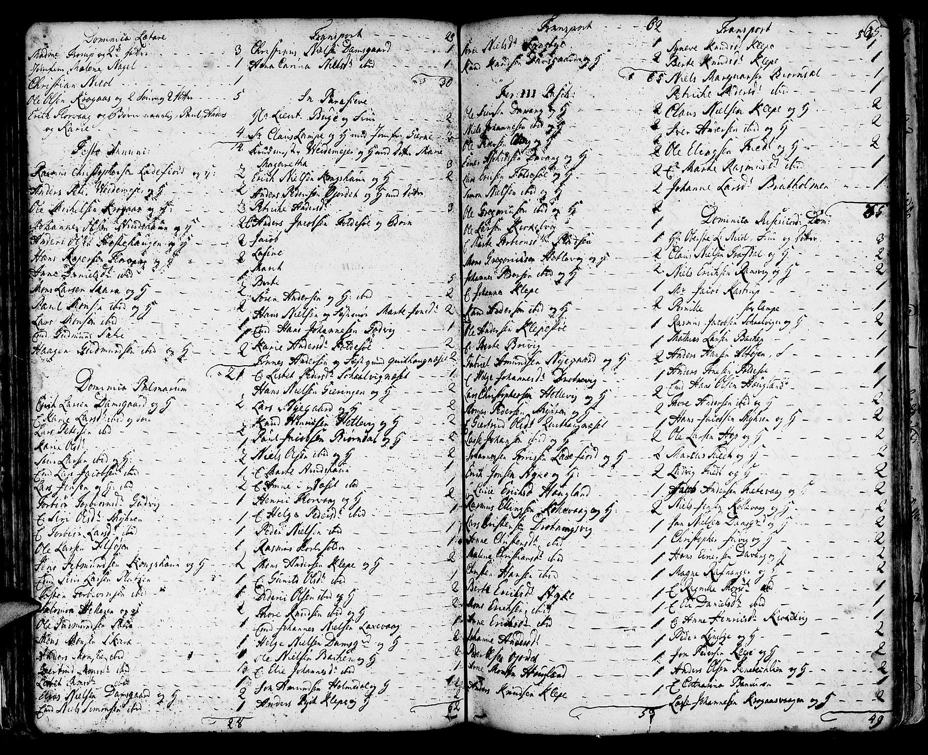 Askøy Sokneprestembete, AV/SAB-A-74101/H/Ha/Haa/Haaa/L0001: Ministerialbok nr. A 1, 1742-1818, s. 65
