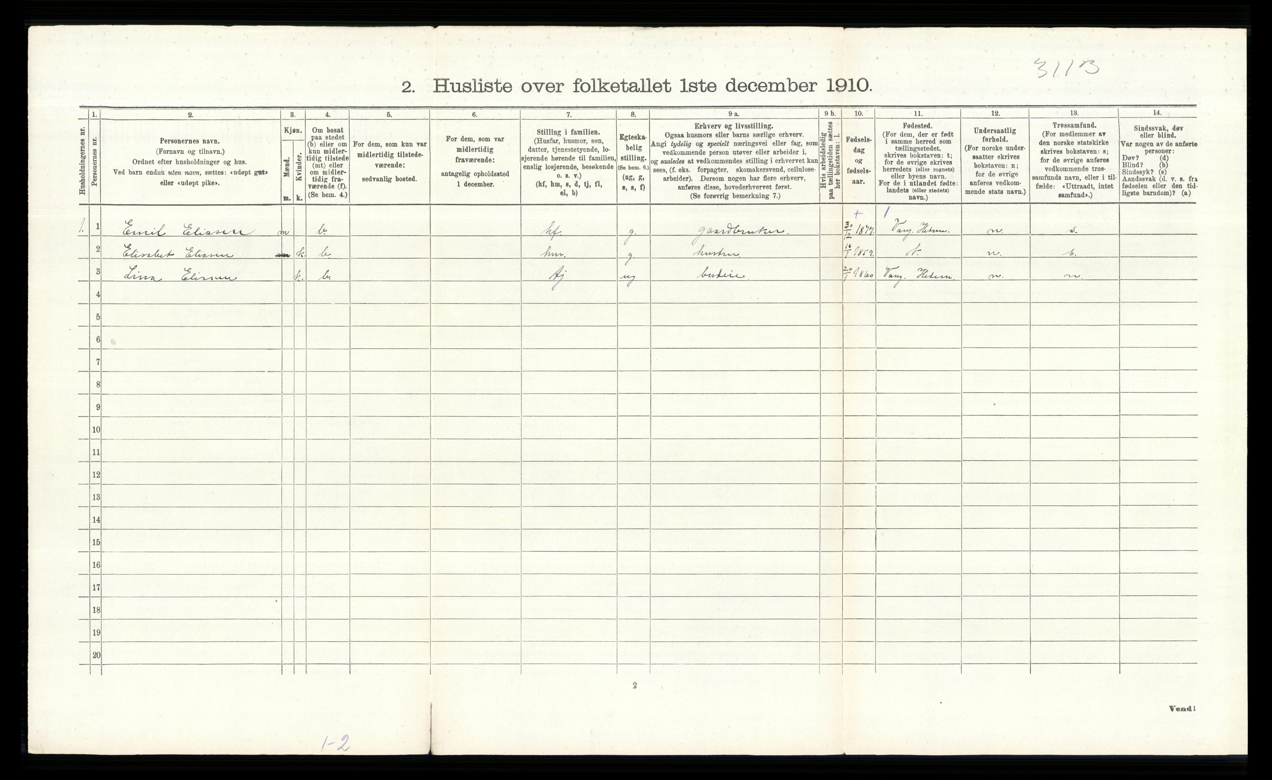 RA, Folketelling 1910 for 0415 Løten herred, 1910, s. 1321