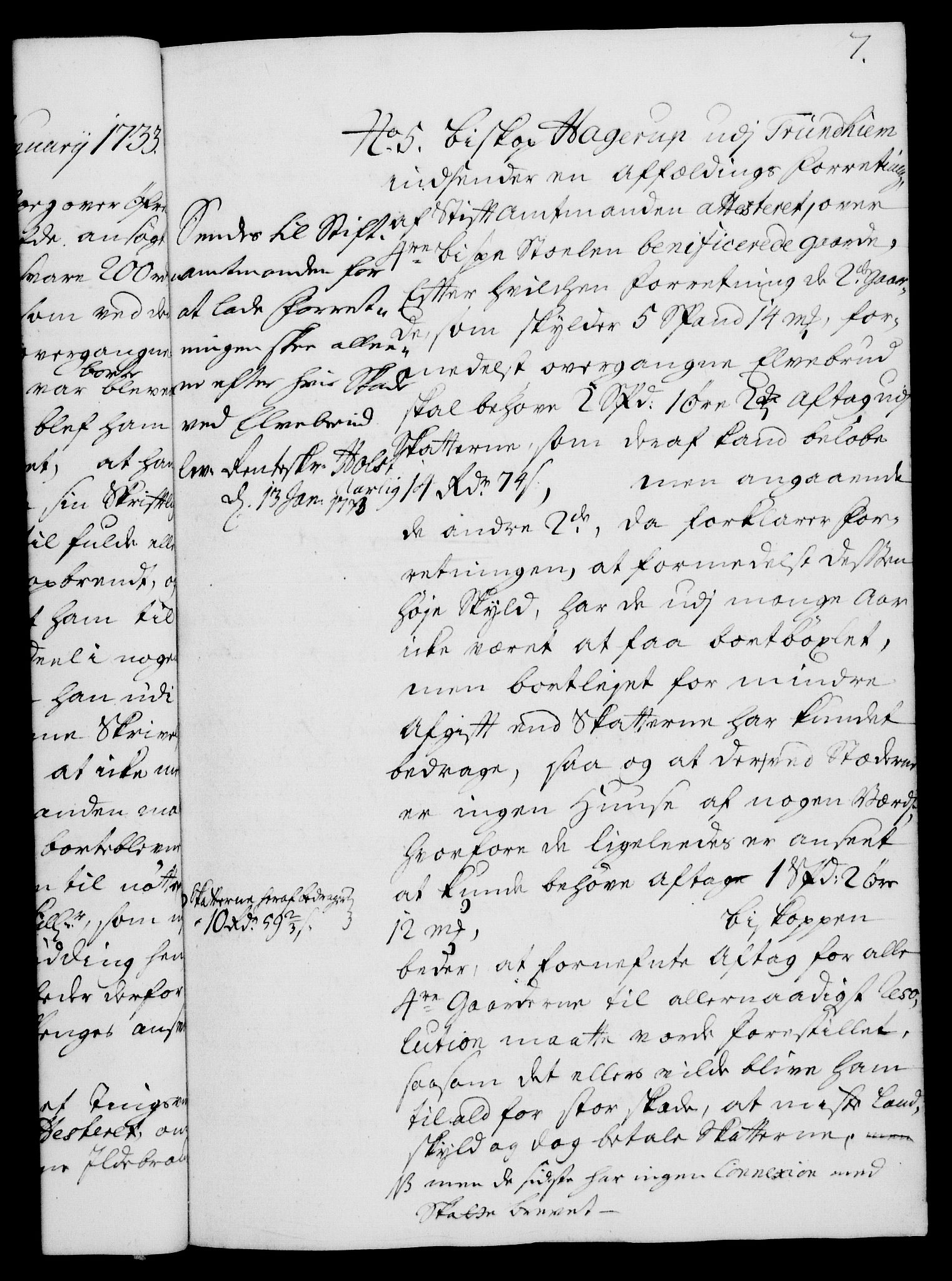 Rentekammeret, Kammerkanselliet, AV/RA-EA-3111/G/Gh/Gha/L0015: Norsk ekstraktmemorialprotokoll (merket RK 53.60), 1733, s. 7