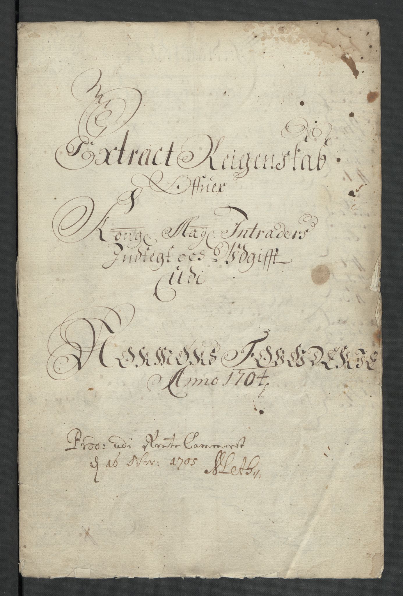 Rentekammeret inntil 1814, Reviderte regnskaper, Fogderegnskap, RA/EA-4092/R56/L3740: Fogderegnskap Nordmøre, 1703-1704, s. 198