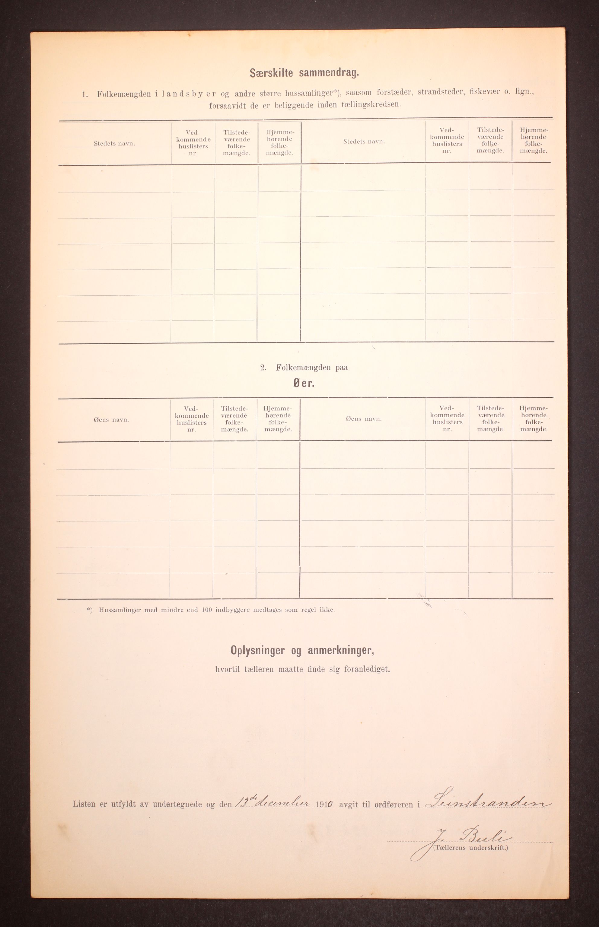 RA, Folketelling 1910 for 1654 Leinstrand herred, 1910, s. 9