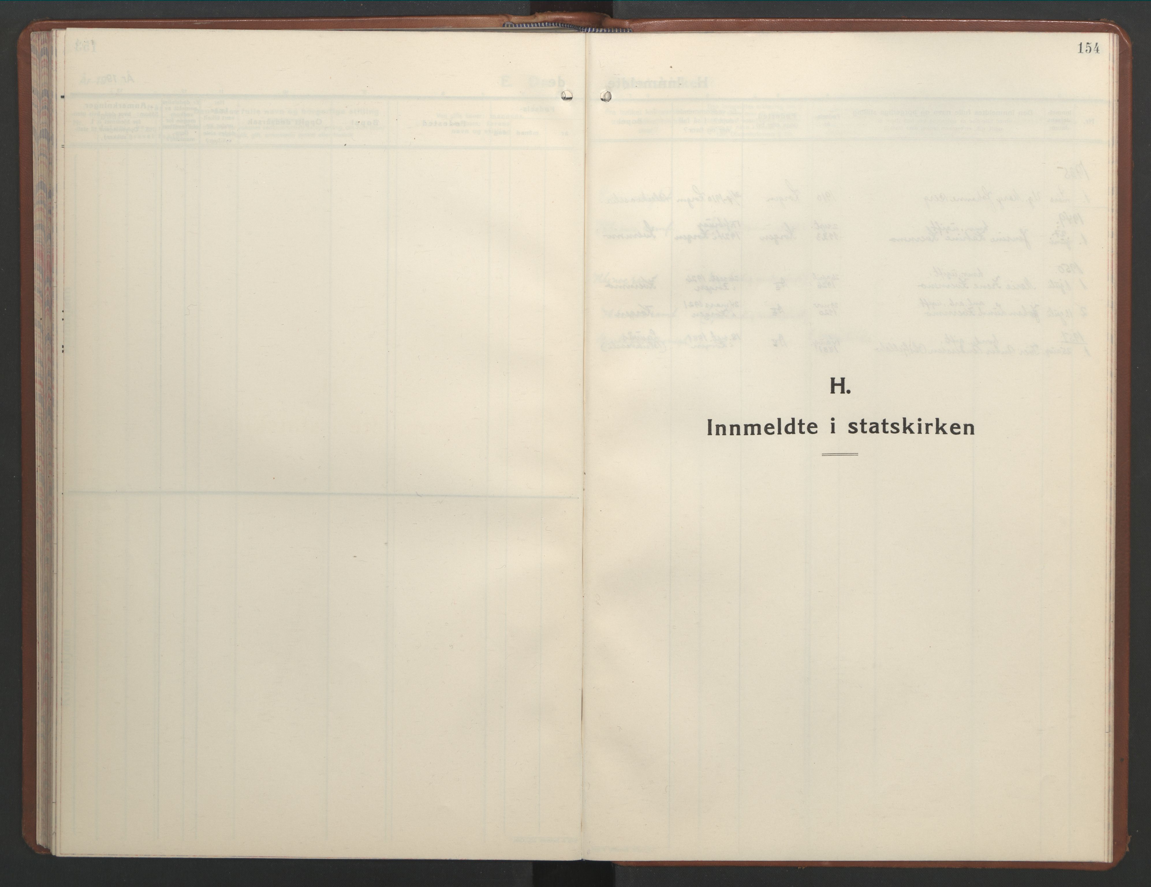 Ministerialprotokoller, klokkerbøker og fødselsregistre - Nordland, AV/SAT-A-1459/826/L0385: Klokkerbok nr. 826C05, 1933-1951, s. 154