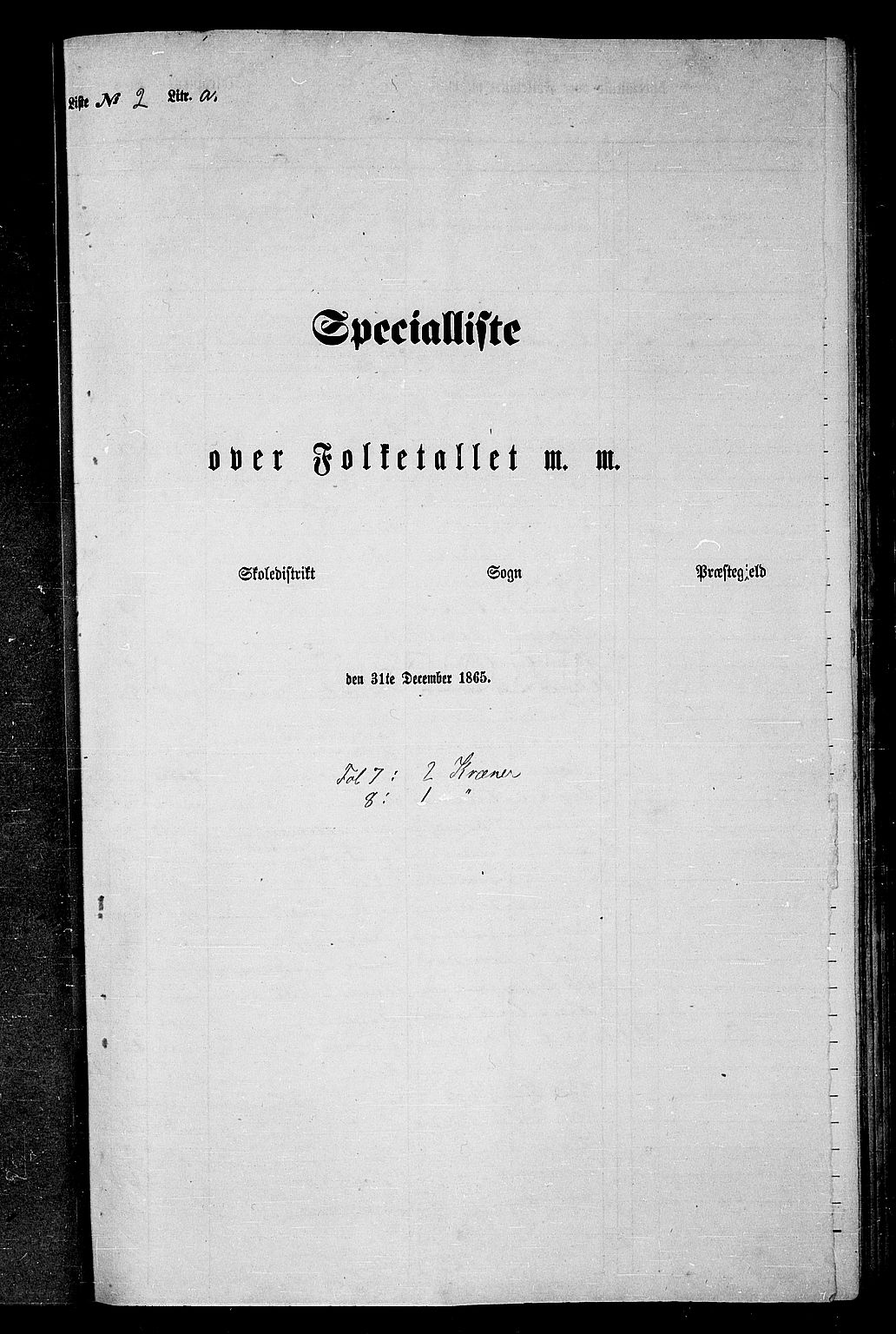 RA, Folketelling 1865 for 1853P Ofoten prestegjeld, 1865, s. 33