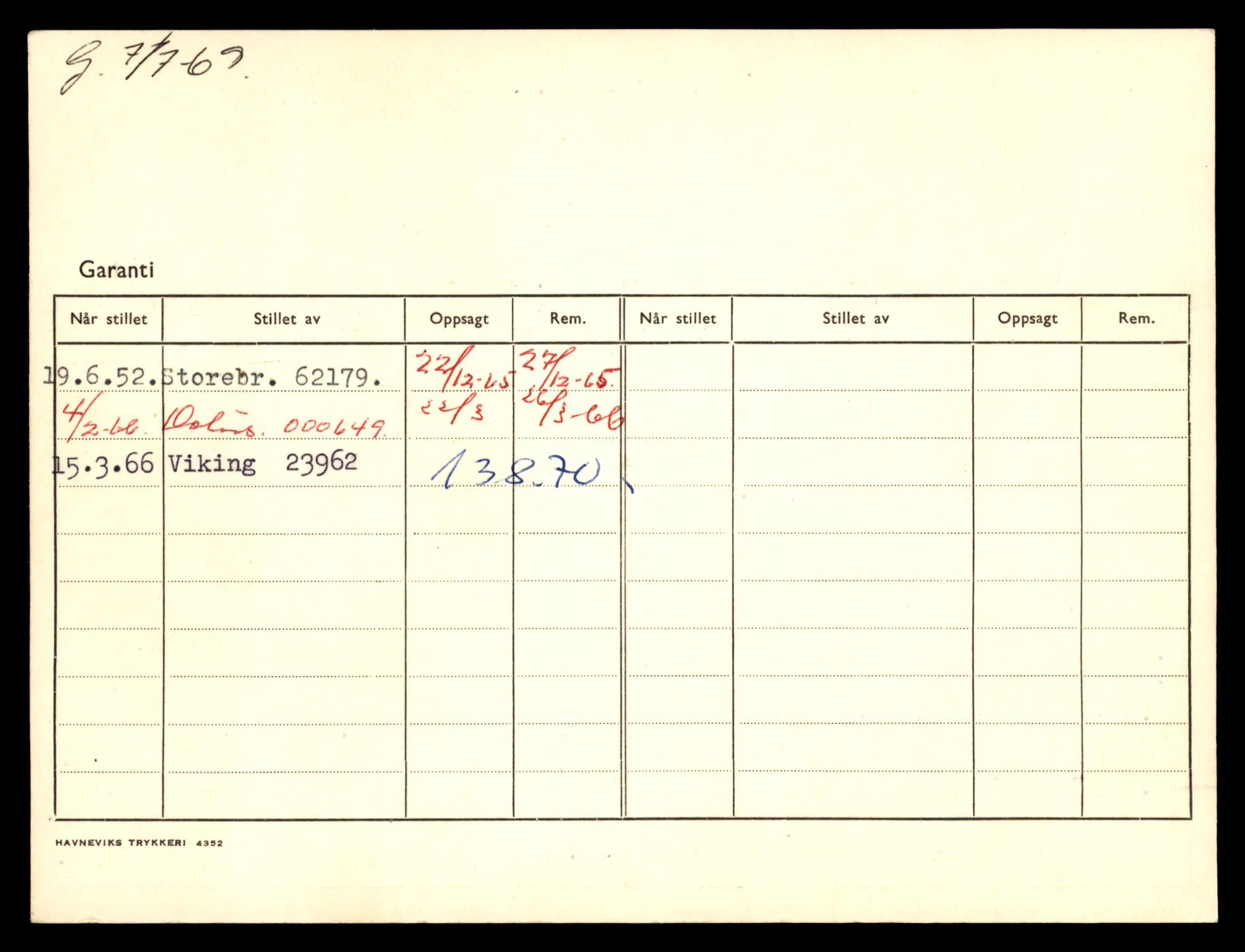 Møre og Romsdal vegkontor - Ålesund trafikkstasjon, AV/SAT-A-4099/F/Fe/L0001: Registreringskort for kjøretøy T 3 - T 127, 1927-1998, s. 140