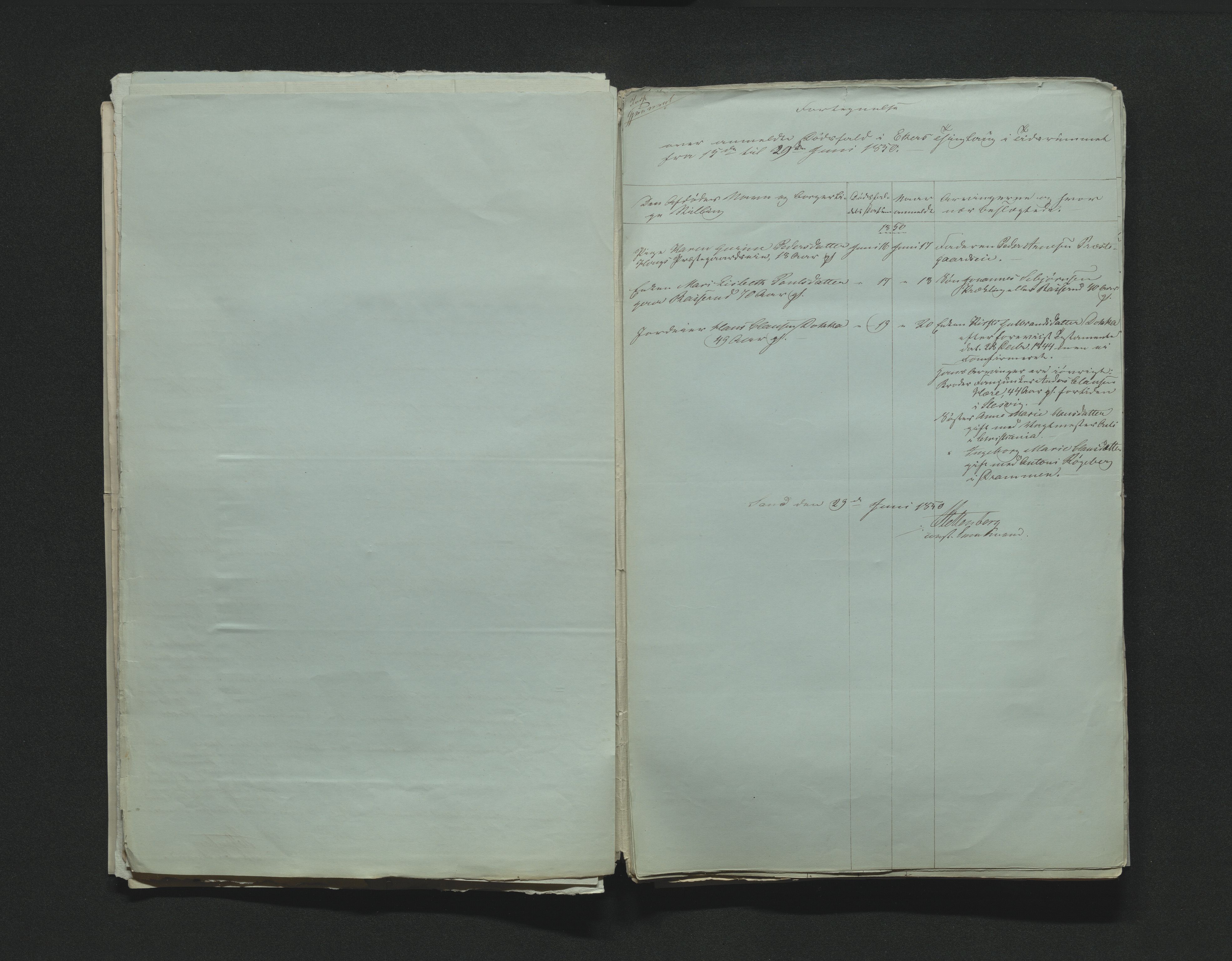 Eiker, Modum og Sigdal sorenskriveri, AV/SAKO-A-123/H/Ha/Hab/L0008: Dødsfallsmeldinger, 1850-1853