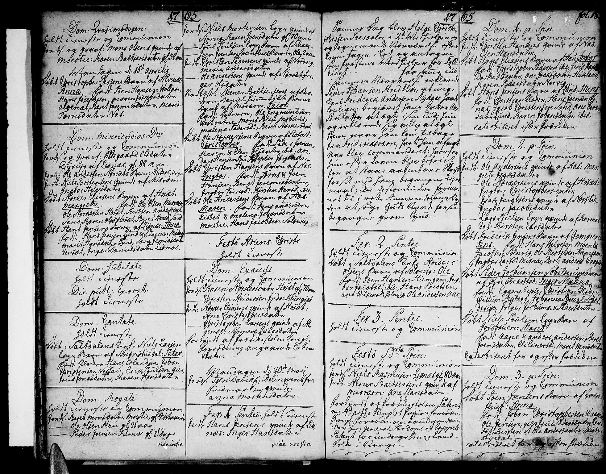 Ministerialprotokoller, klokkerbøker og fødselsregistre - Nordland, AV/SAT-A-1459/852/L0735: Ministerialbok nr. 852A05, 1762-1820, s. 18
