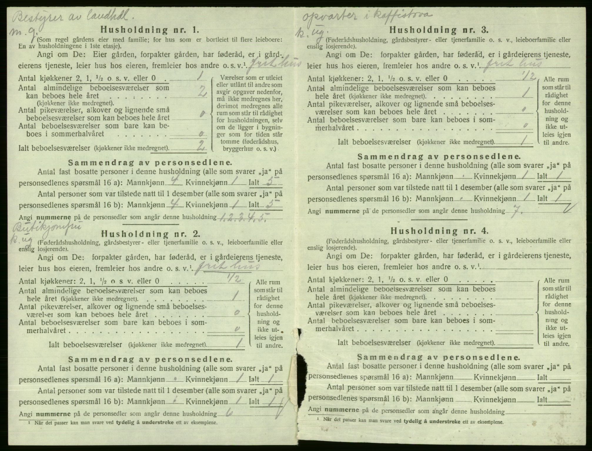 SAB, Folketelling 1920 for 1236 Vossestrand herred, 1920, s. 115