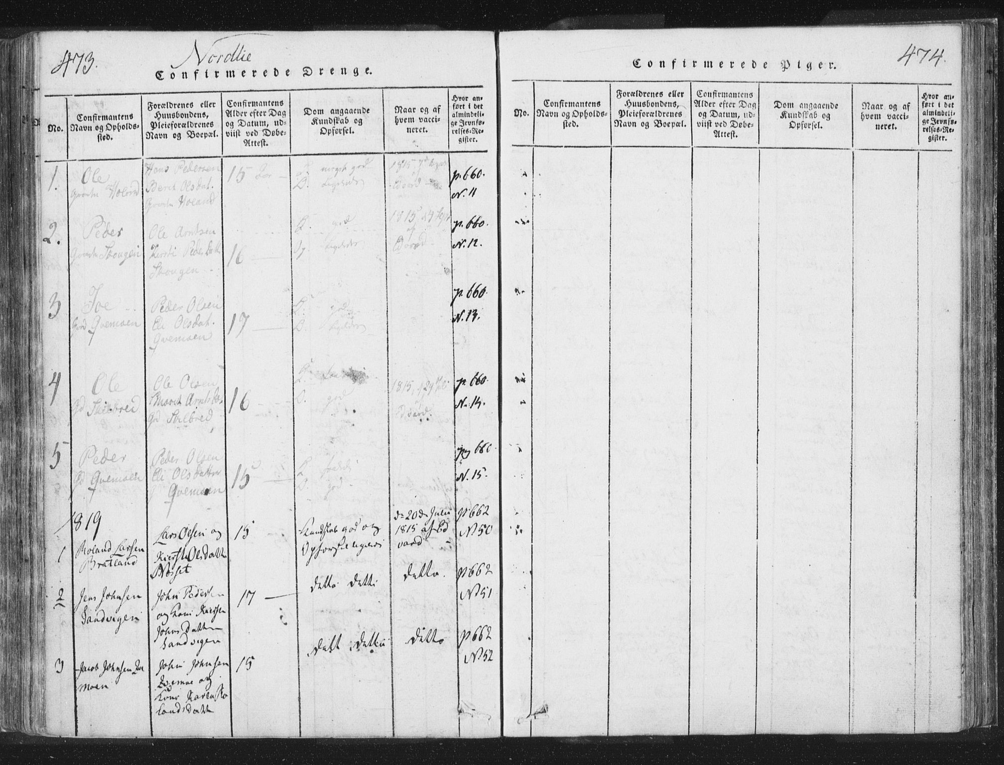 Ministerialprotokoller, klokkerbøker og fødselsregistre - Nord-Trøndelag, AV/SAT-A-1458/755/L0491: Ministerialbok nr. 755A01 /1, 1817-1864, s. 473-474