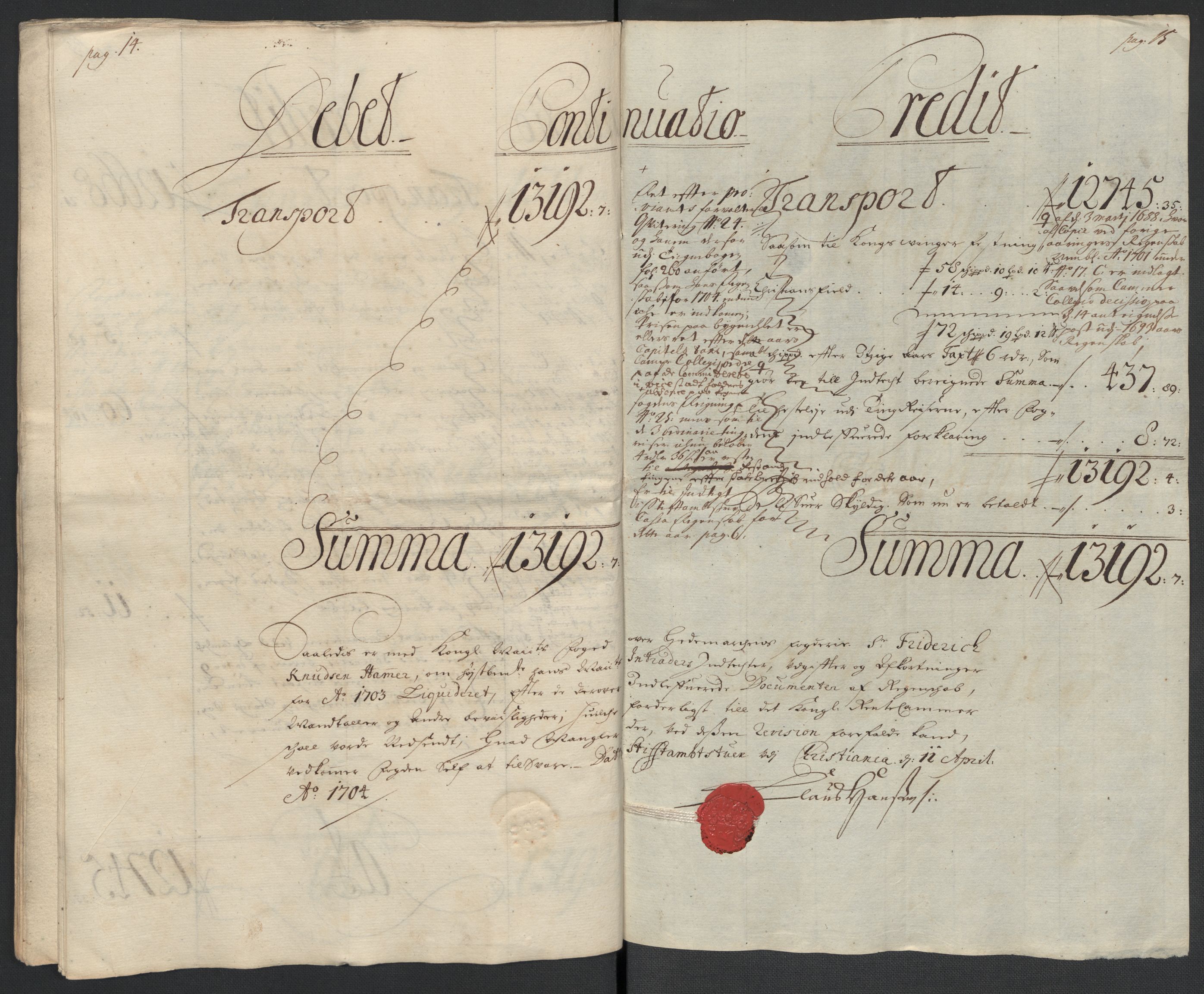 Rentekammeret inntil 1814, Reviderte regnskaper, Fogderegnskap, RA/EA-4092/R16/L1041: Fogderegnskap Hedmark, 1703-1704, s. 32