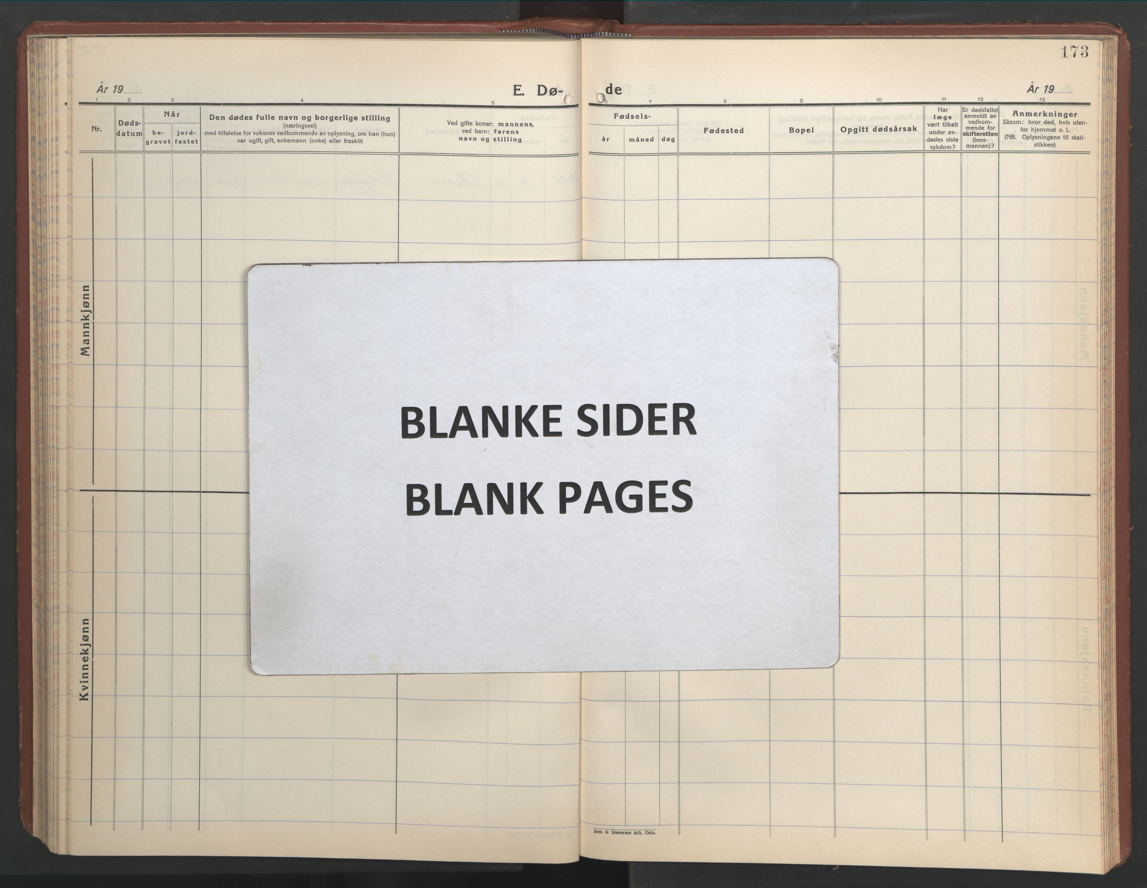 Ministerialprotokoller, klokkerbøker og fødselsregistre - Møre og Romsdal, AV/SAT-A-1454/529/L0478: Klokkerbok nr. 529C15, 1938-1951, s. 173