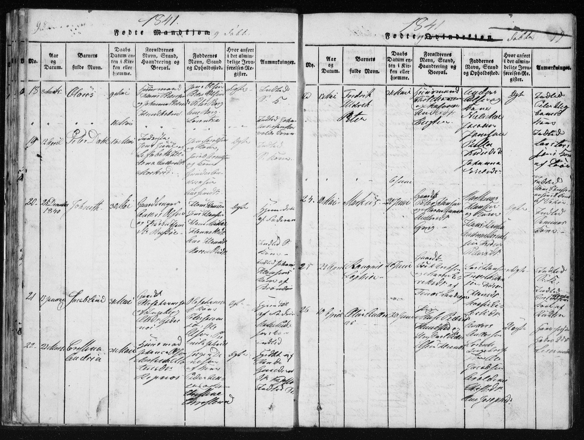 Ministerialprotokoller, klokkerbøker og fødselsregistre - Nordland, AV/SAT-A-1459/801/L0027: Klokkerbok nr. 801C02, 1835-1845, s. 98-99