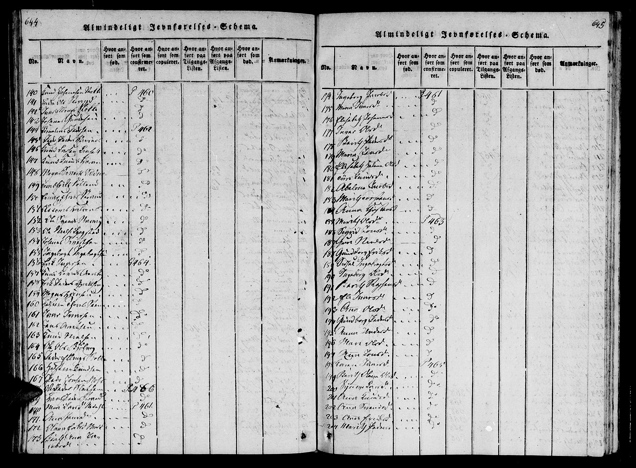 Ministerialprotokoller, klokkerbøker og fødselsregistre - Møre og Romsdal, AV/SAT-A-1454/568/L0800: Ministerialbok nr. 568A09 /1, 1819-1830, s. 644-645