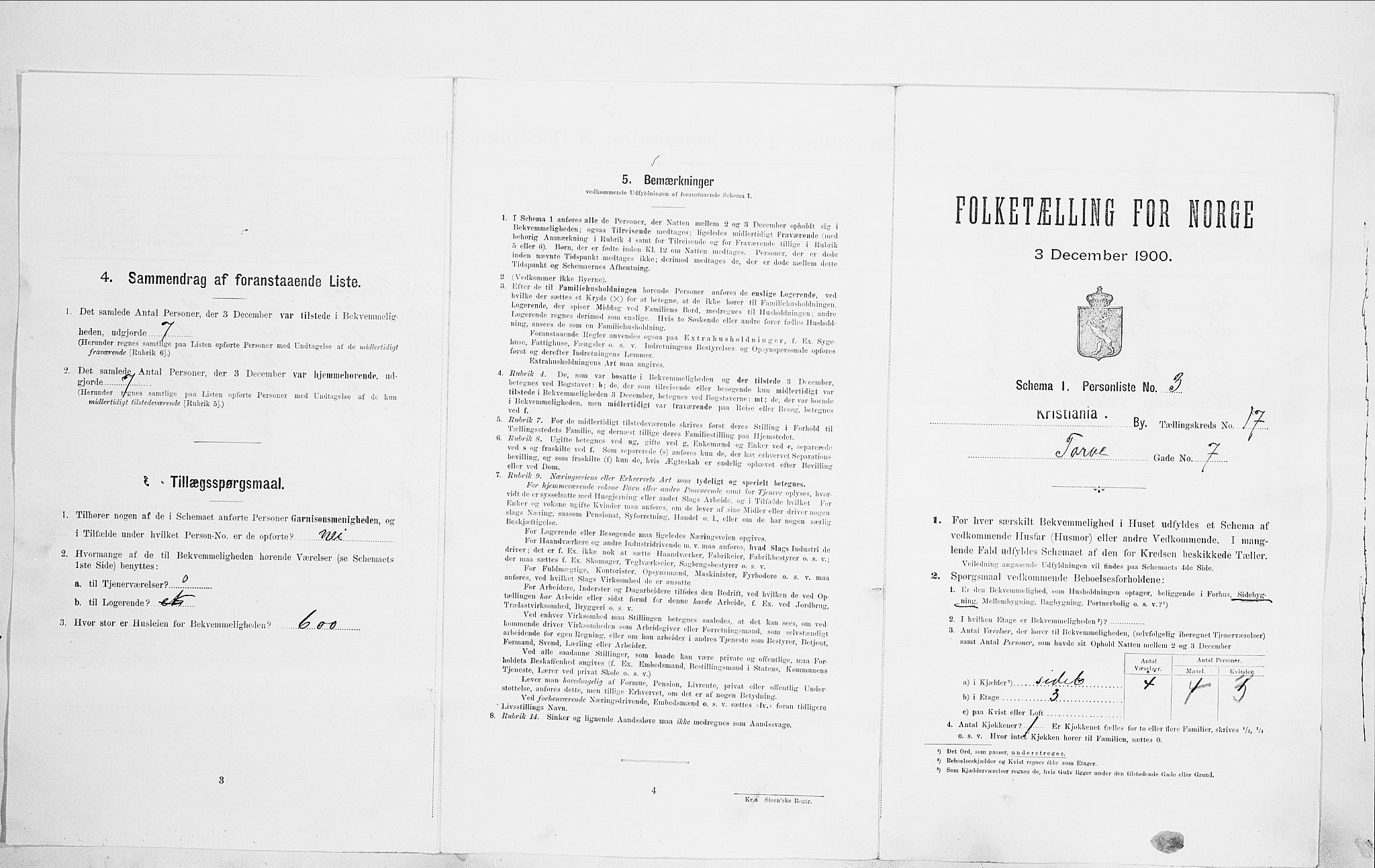 SAO, Folketelling 1900 for 0301 Kristiania kjøpstad, 1900, s. 102962