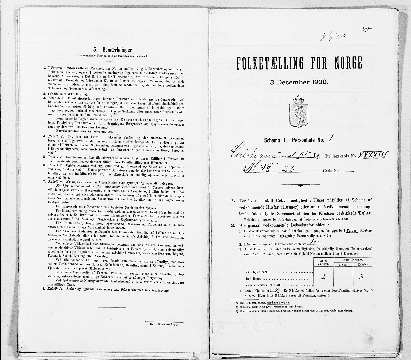 SAT, Folketelling 1900 for 1503 Kristiansund kjøpstad, 1900, s. 7376