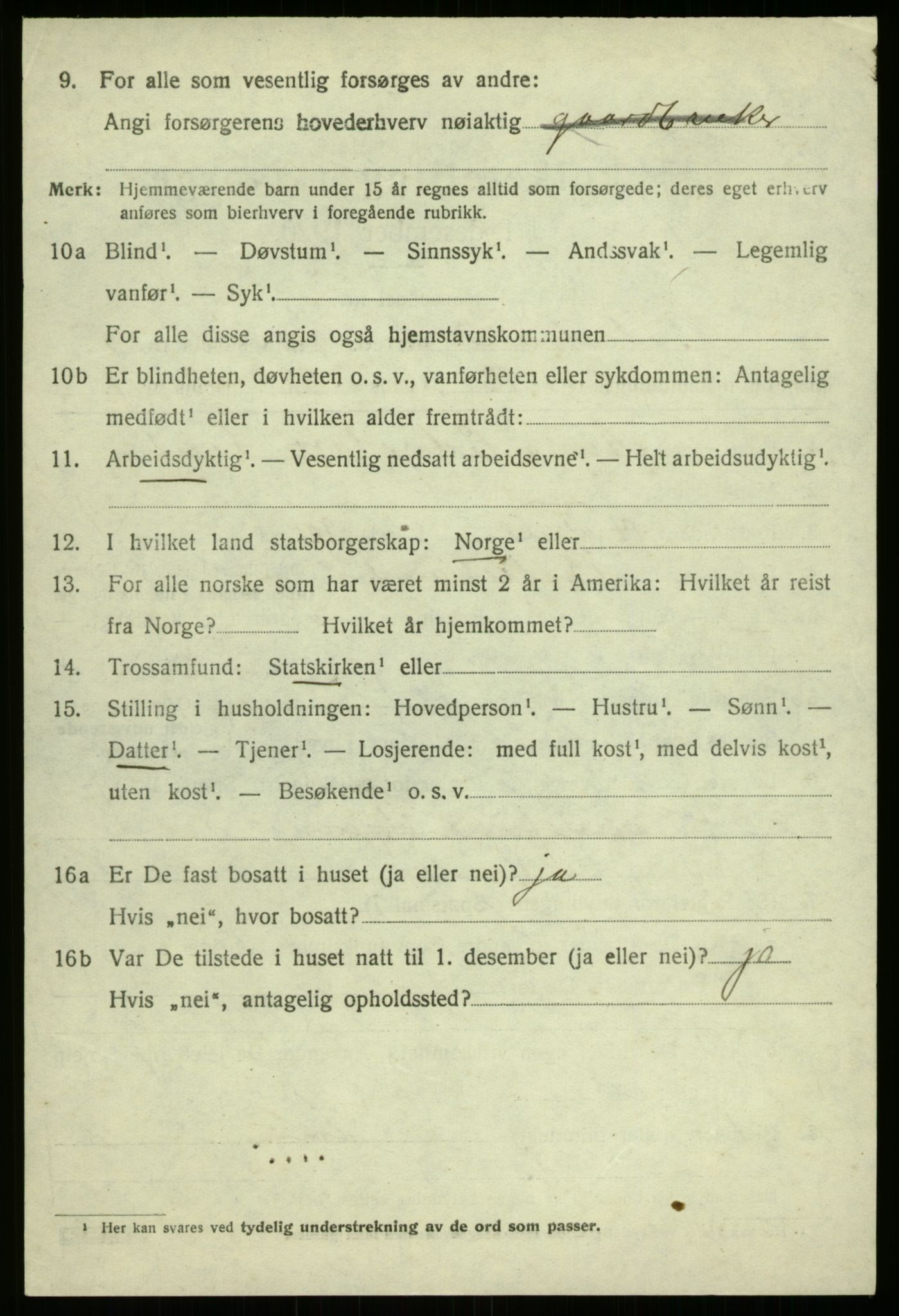 SAB, Folketelling 1920 for 1418 Balestrand herred, 1920, s. 2709
