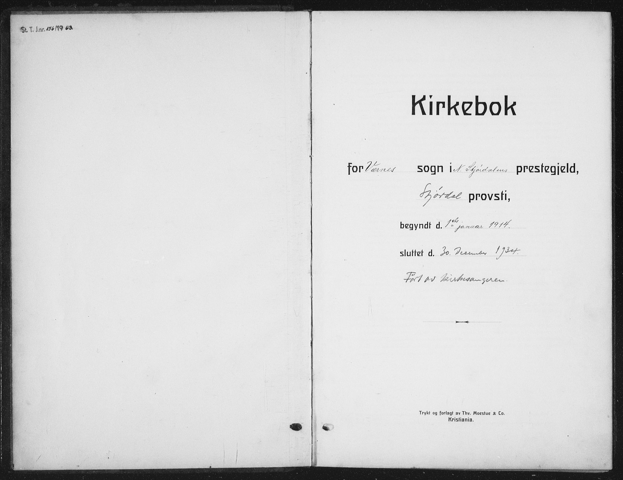 Ministerialprotokoller, klokkerbøker og fødselsregistre - Nord-Trøndelag, SAT/A-1458/709/L0088: Klokkerbok nr. 709C02, 1914-1934