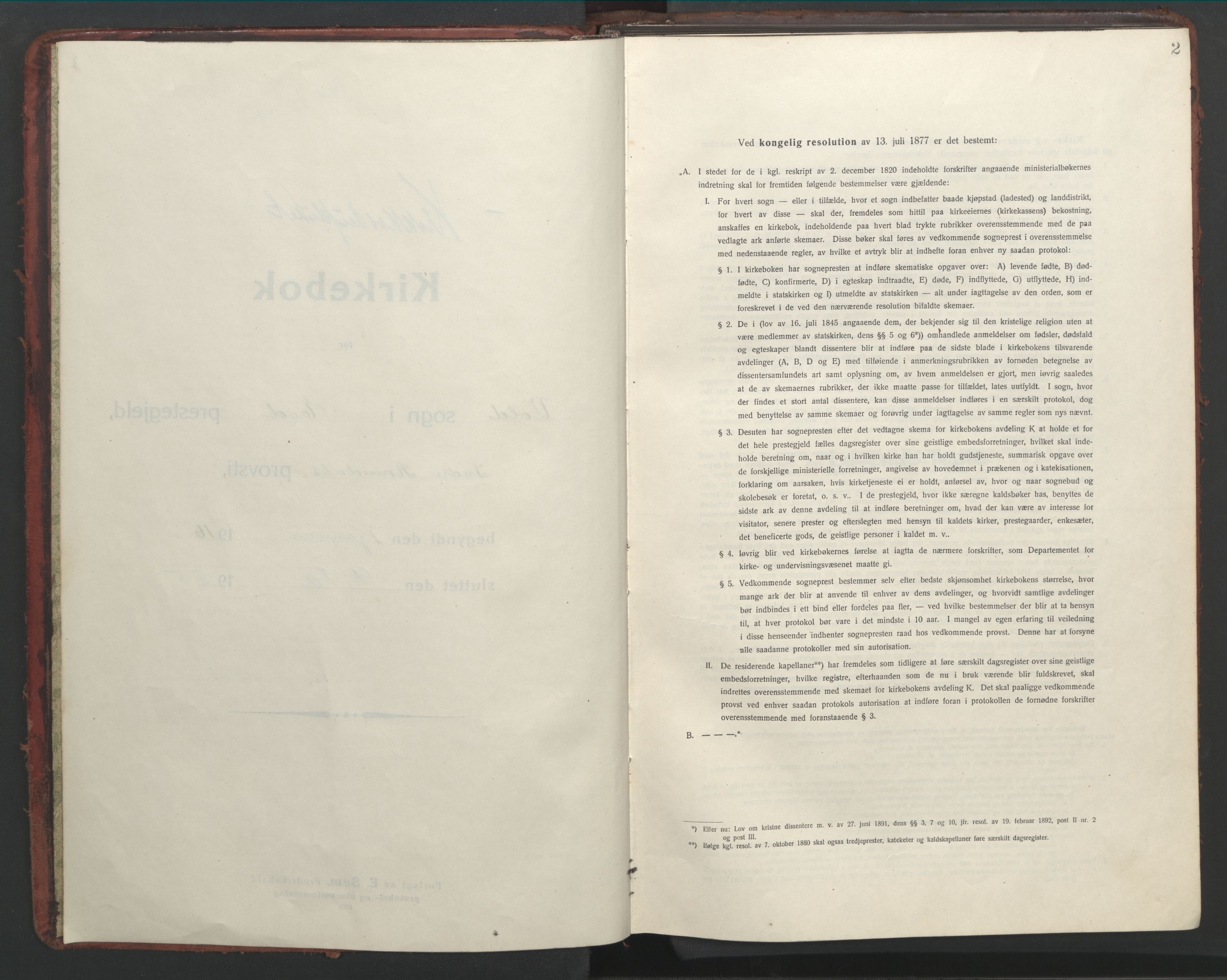 Ministerialprotokoller, klokkerbøker og fødselsregistre - Møre og Romsdal, AV/SAT-A-1454/543/L0565: Klokkerbok nr. 543C03, 1916-1955, s. 2