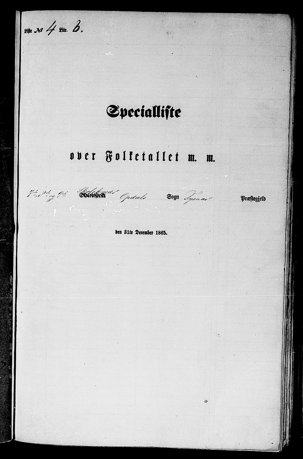 RA, Folketelling 1865 for 1223P Tysnes prestegjeld, 1865, s. 78