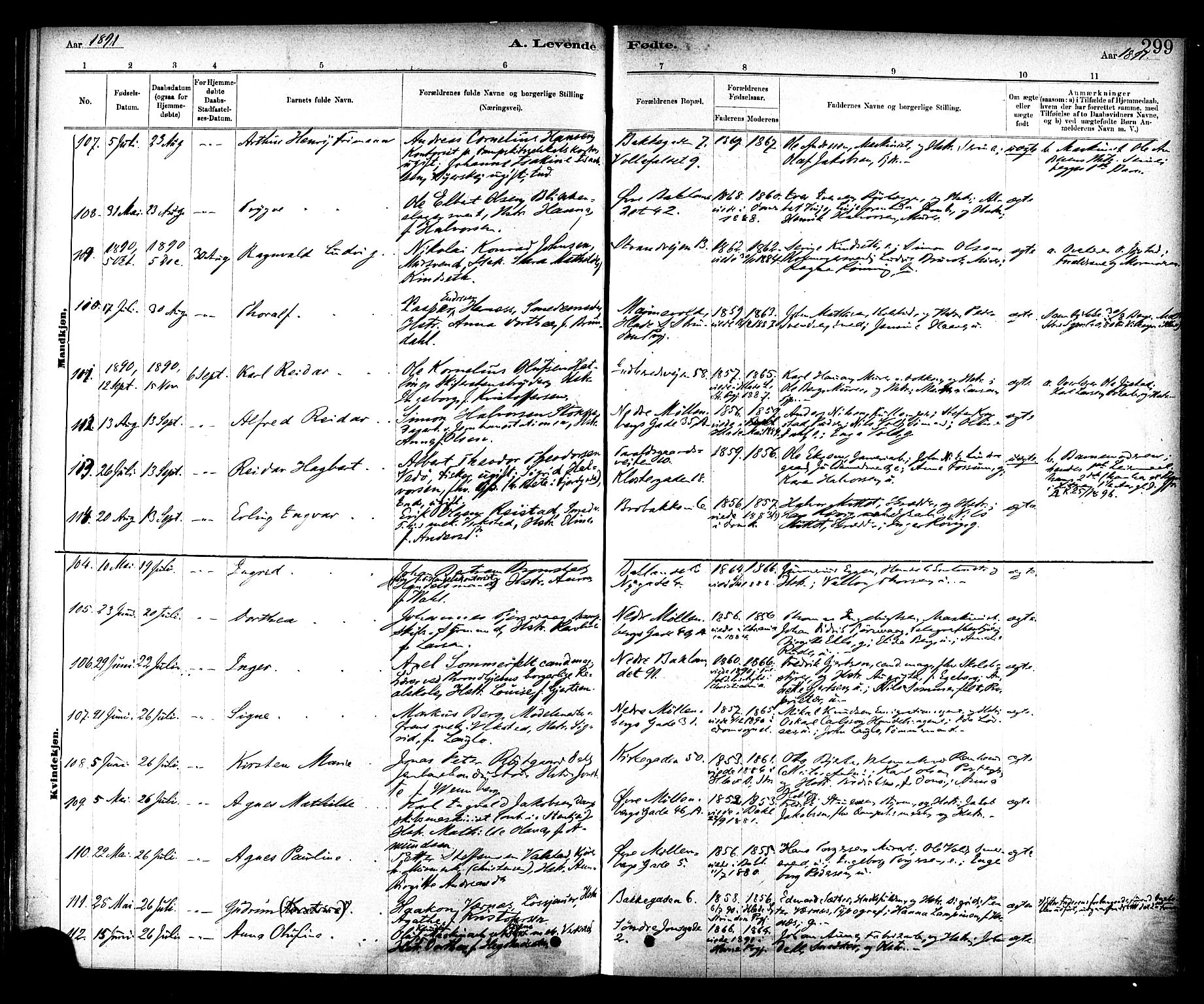 Ministerialprotokoller, klokkerbøker og fødselsregistre - Sør-Trøndelag, AV/SAT-A-1456/604/L0188: Ministerialbok nr. 604A09, 1878-1892, s. 299