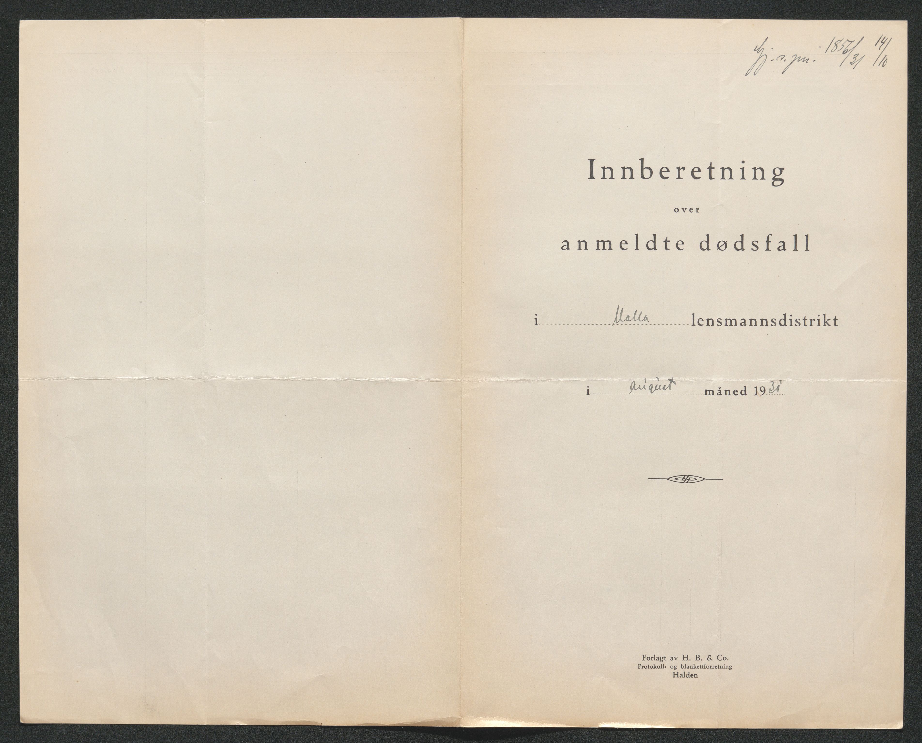 Nedre Telemark sorenskriveri, SAKO/A-135/H/Ha/Hab/L0008: Dødsfallsfortegnelser
, 1931-1935, s. 24