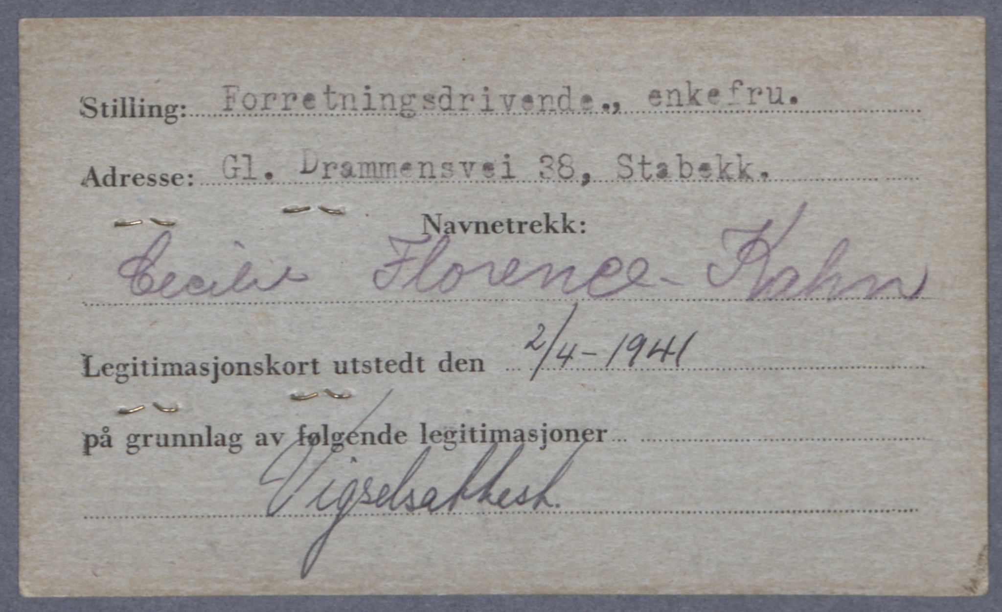 Sosialdepartementet, Våre Falne, RA/S-1708/E/Ee/L0021A: Fotografier av jøder på legitimasjonskort (1941-42), 1941-1942, s. 194