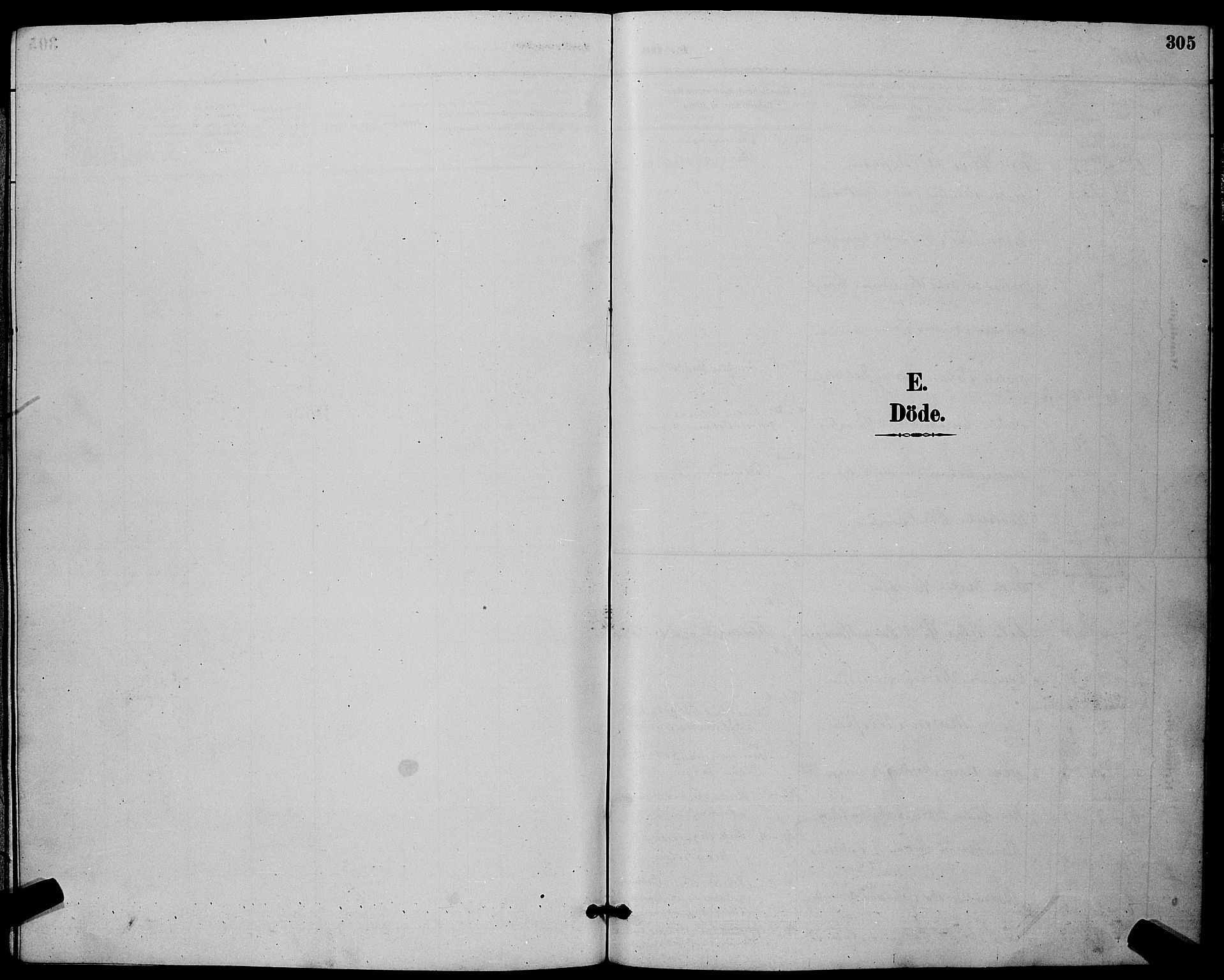 Tønsberg kirkebøker, SAKO/A-330/G/Ga/L0006: Klokkerbok nr. 6, 1885-1895, s. 305
