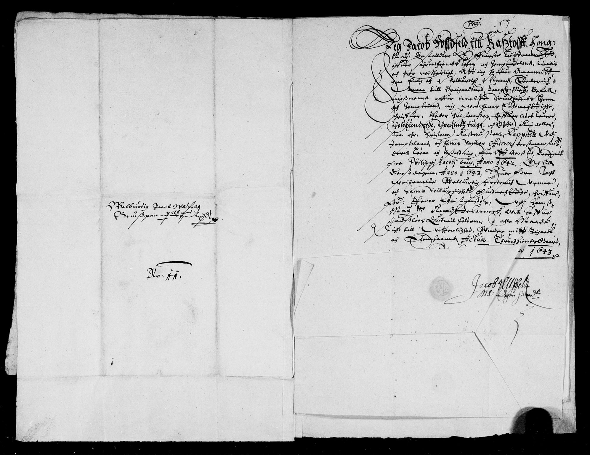 Rentekammeret inntil 1814, Reviderte regnskaper, Lensregnskaper, AV/RA-EA-5023/R/Rb/Rbw/L0077: Trondheim len, 1642-1644