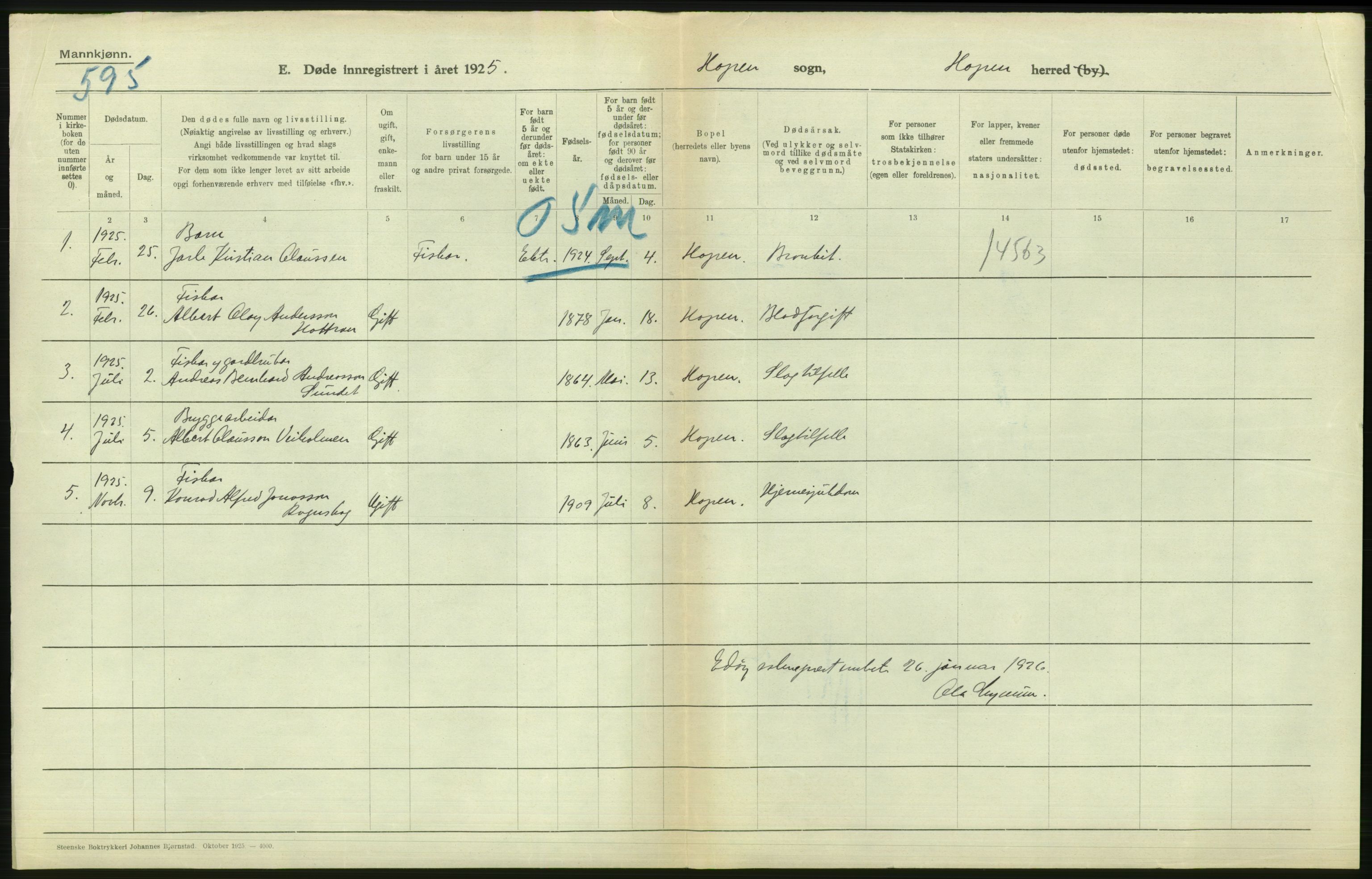 Statistisk sentralbyrå, Sosiodemografiske emner, Befolkning, RA/S-2228/D/Df/Dfc/Dfce/L0035: Møre fylke: Gifte, døde. Bygder og byer., 1925, s. 502