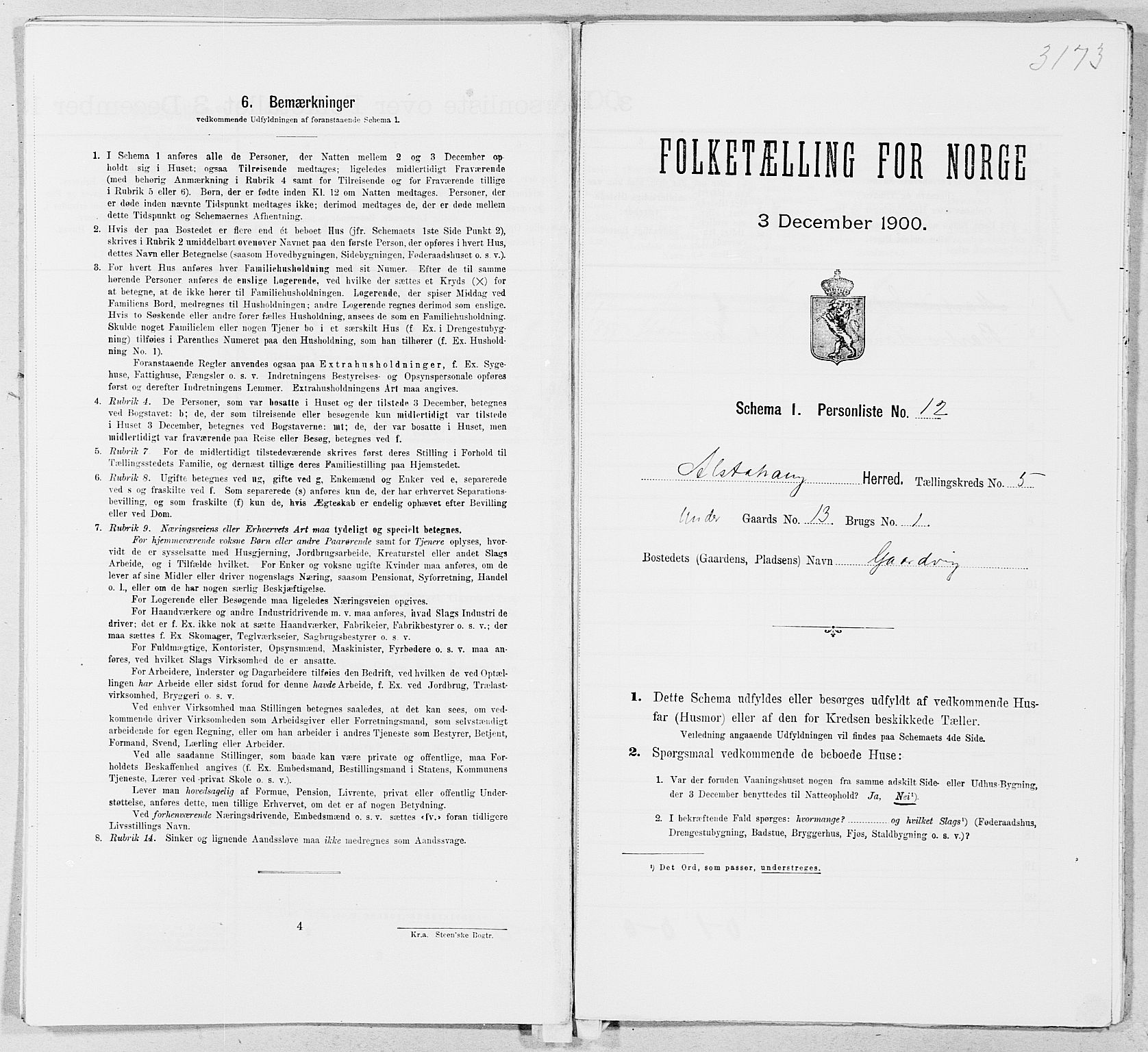 SAT, Folketelling 1900 for 1820 Alstahaug herred, 1900, s. 752
