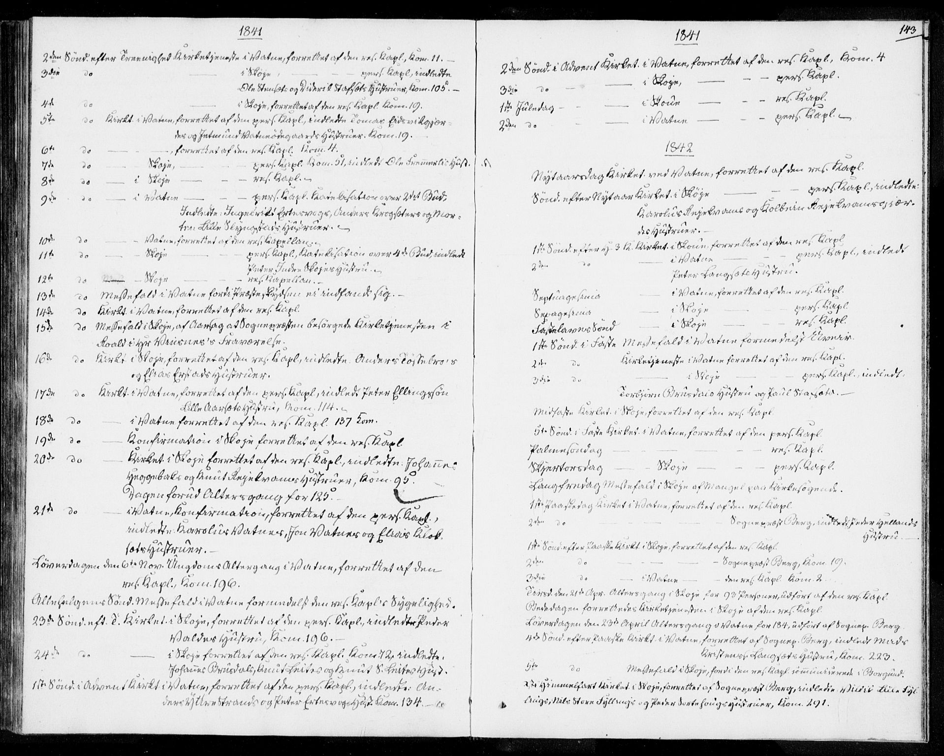 Ministerialprotokoller, klokkerbøker og fødselsregistre - Møre og Romsdal, SAT/A-1454/524/L0352: Ministerialbok nr. 524A04, 1838-1847, s. 143