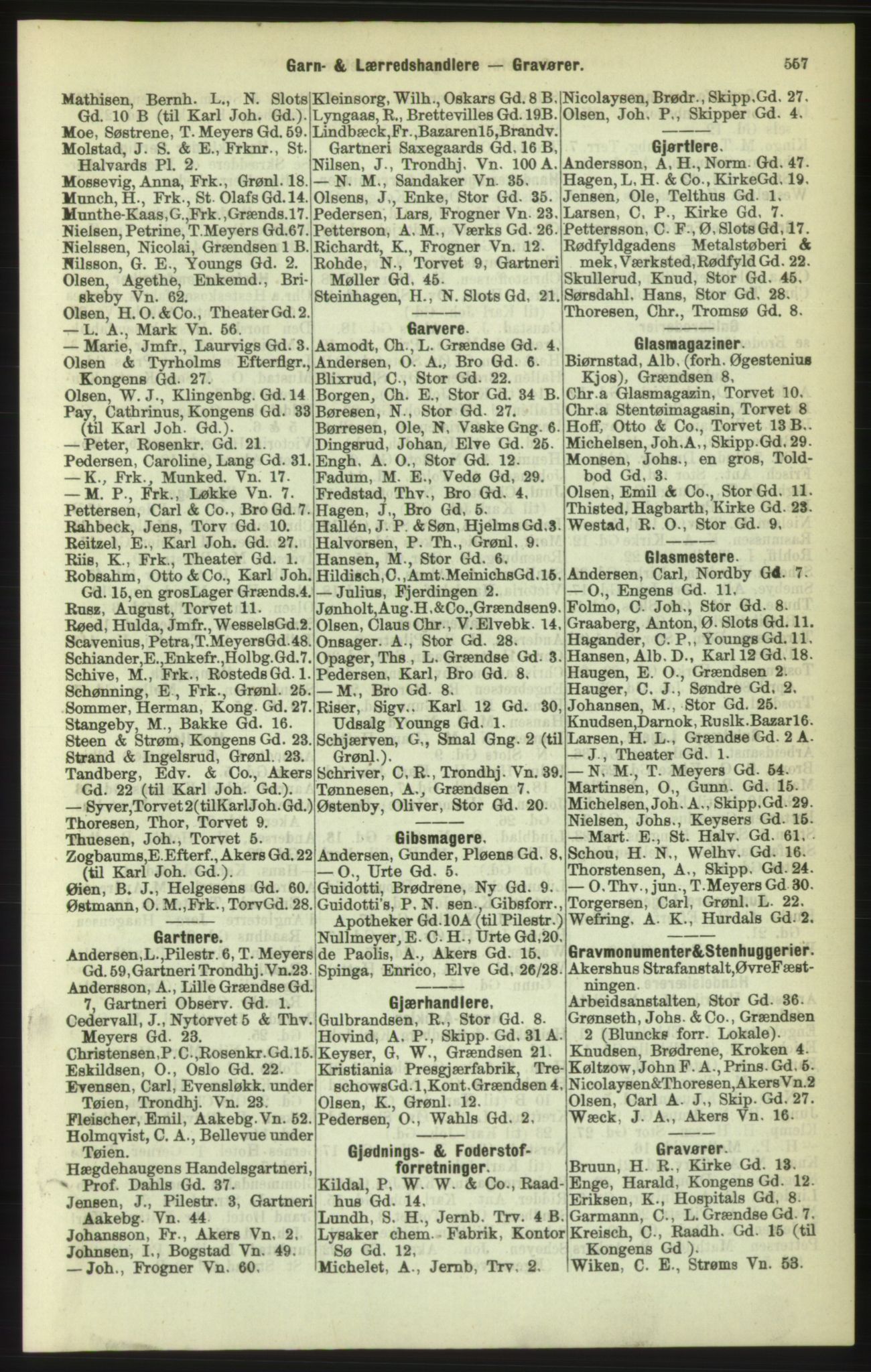 Kristiania/Oslo adressebok, PUBL/-, 1886, s. 557